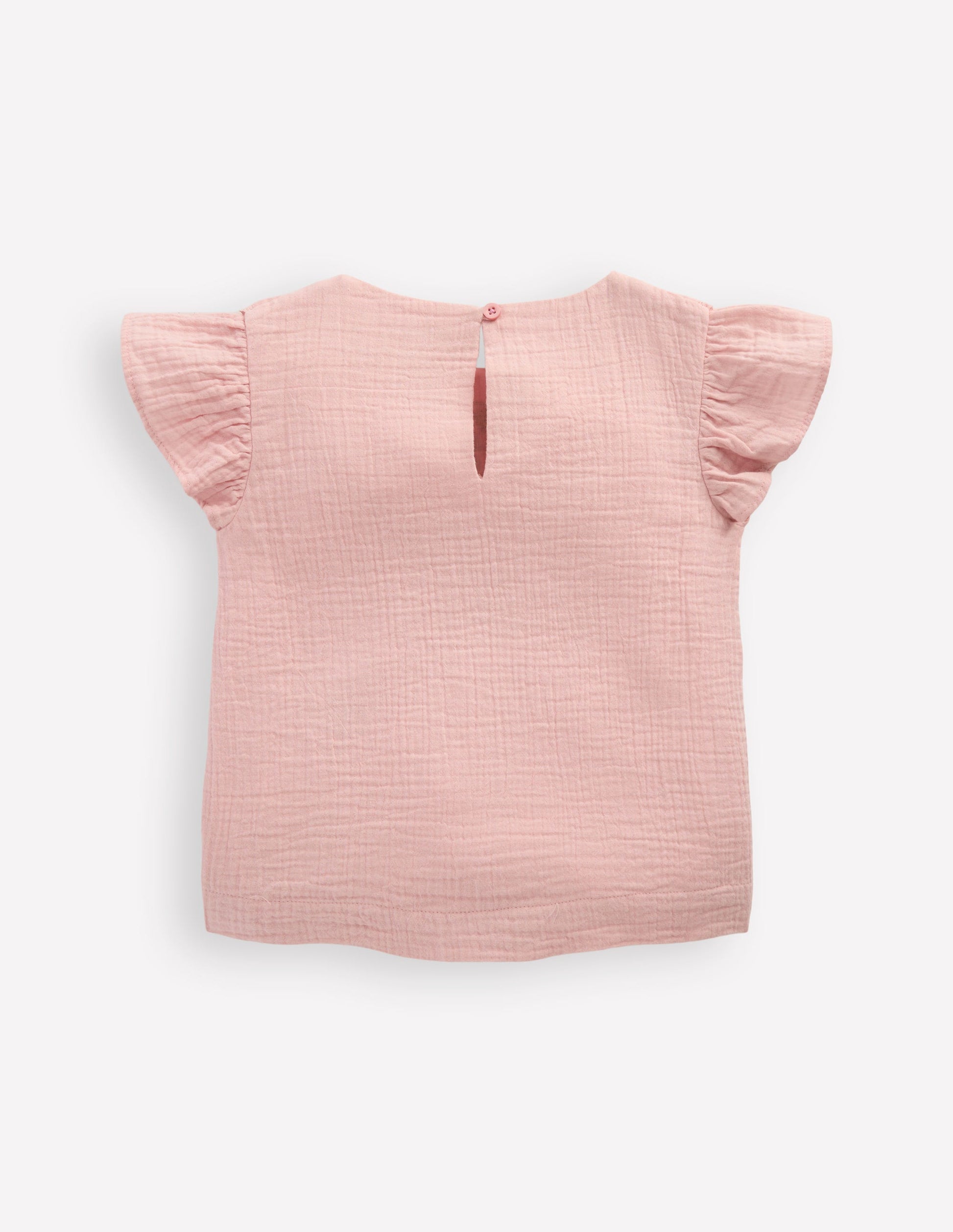 Embroidered Frilly Woven Top-Lotus Strawberries-6