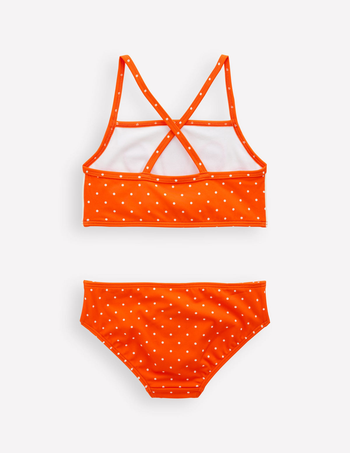 Logo Cross Back Bikini-Bright Orange - Image 4