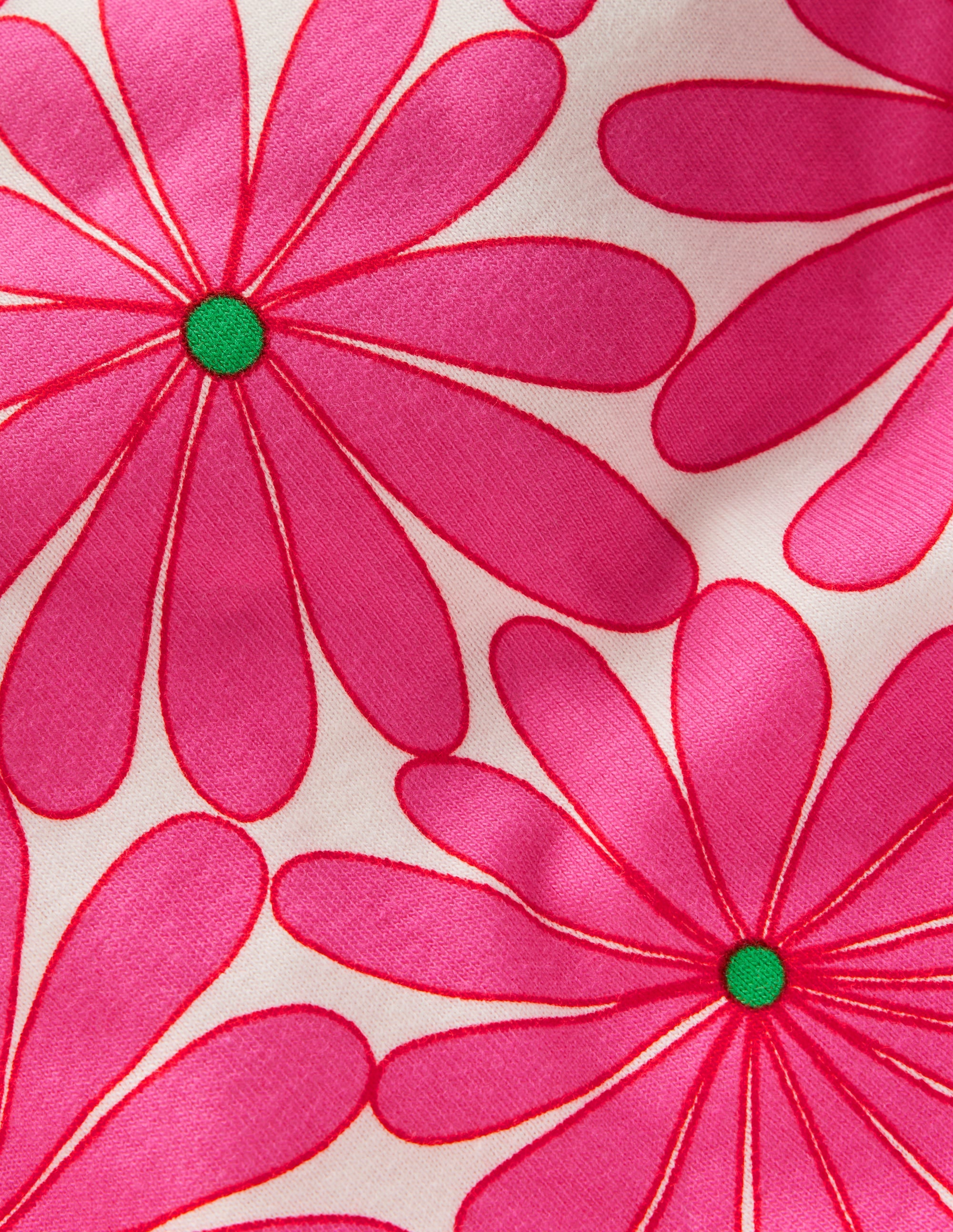 Twin Pack Short Pyjamas-Pink Flower - Image 3