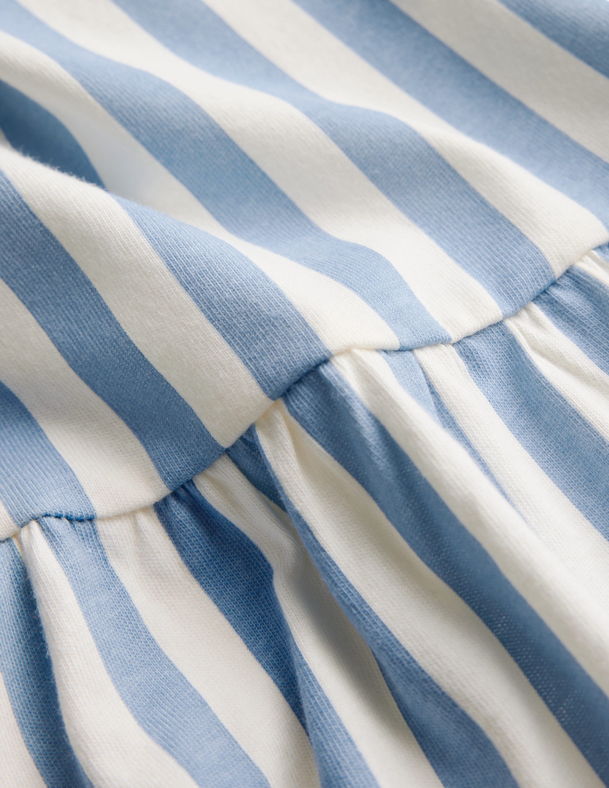 Clover Bow Back Jersey Dress-Salt Blue/ Ivory Stripe - Image 5