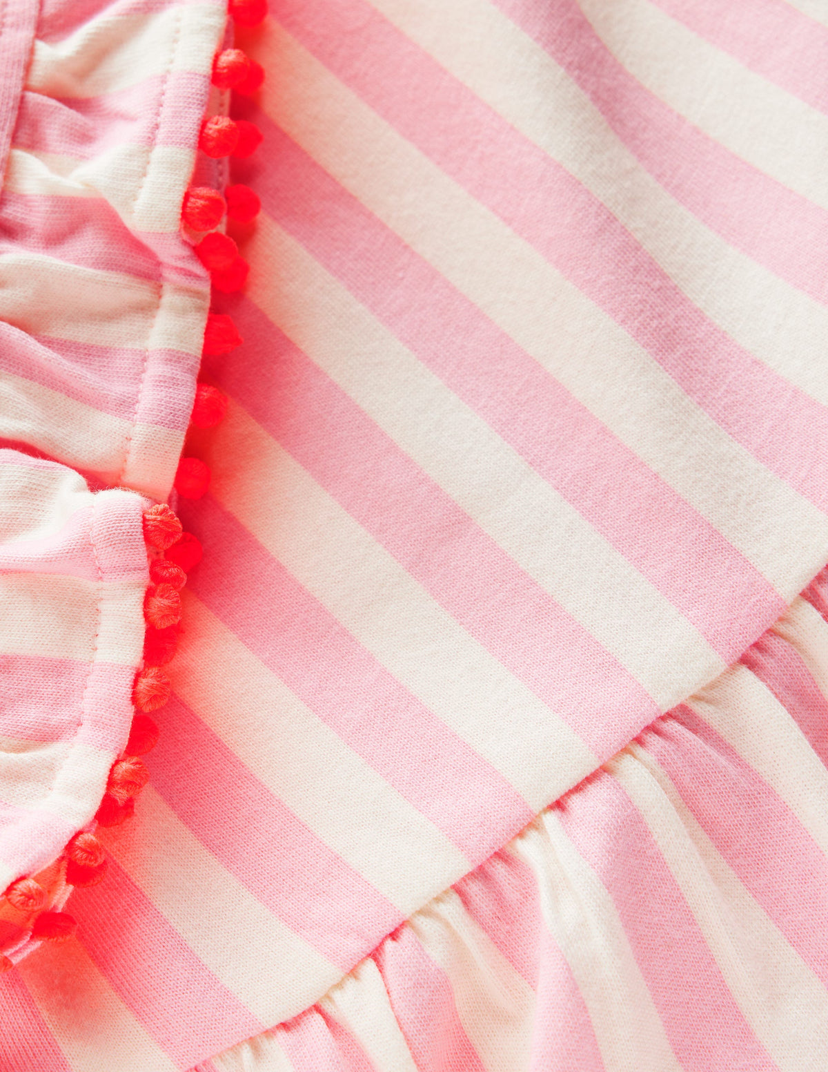 Clover Bow Back Jersey Dress-Pink Stripe - Image 6