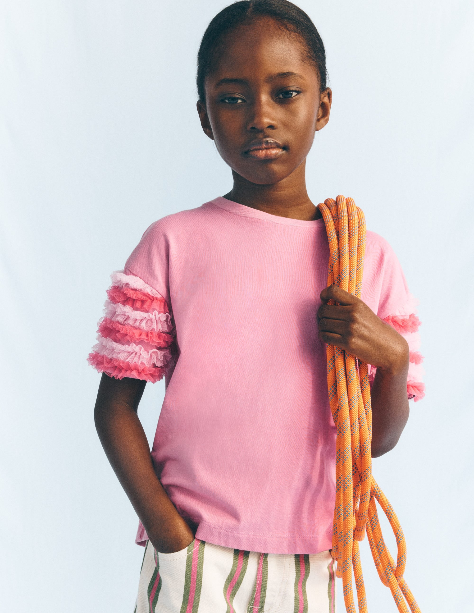 Fun Tulle Top-Pink Haze - Image 1