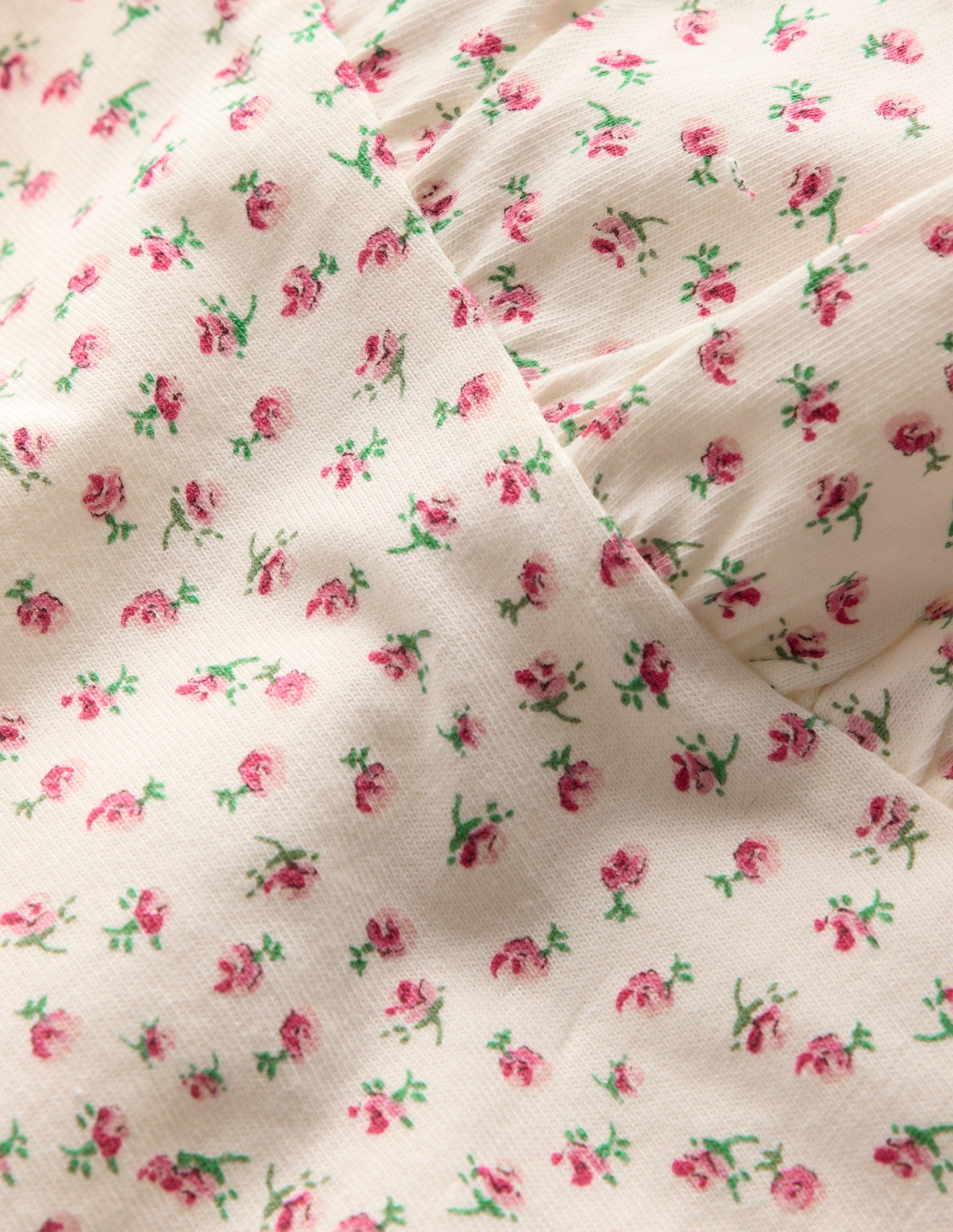 Frill Sleeve Printed Top-Pink Spaced Ditsy-3