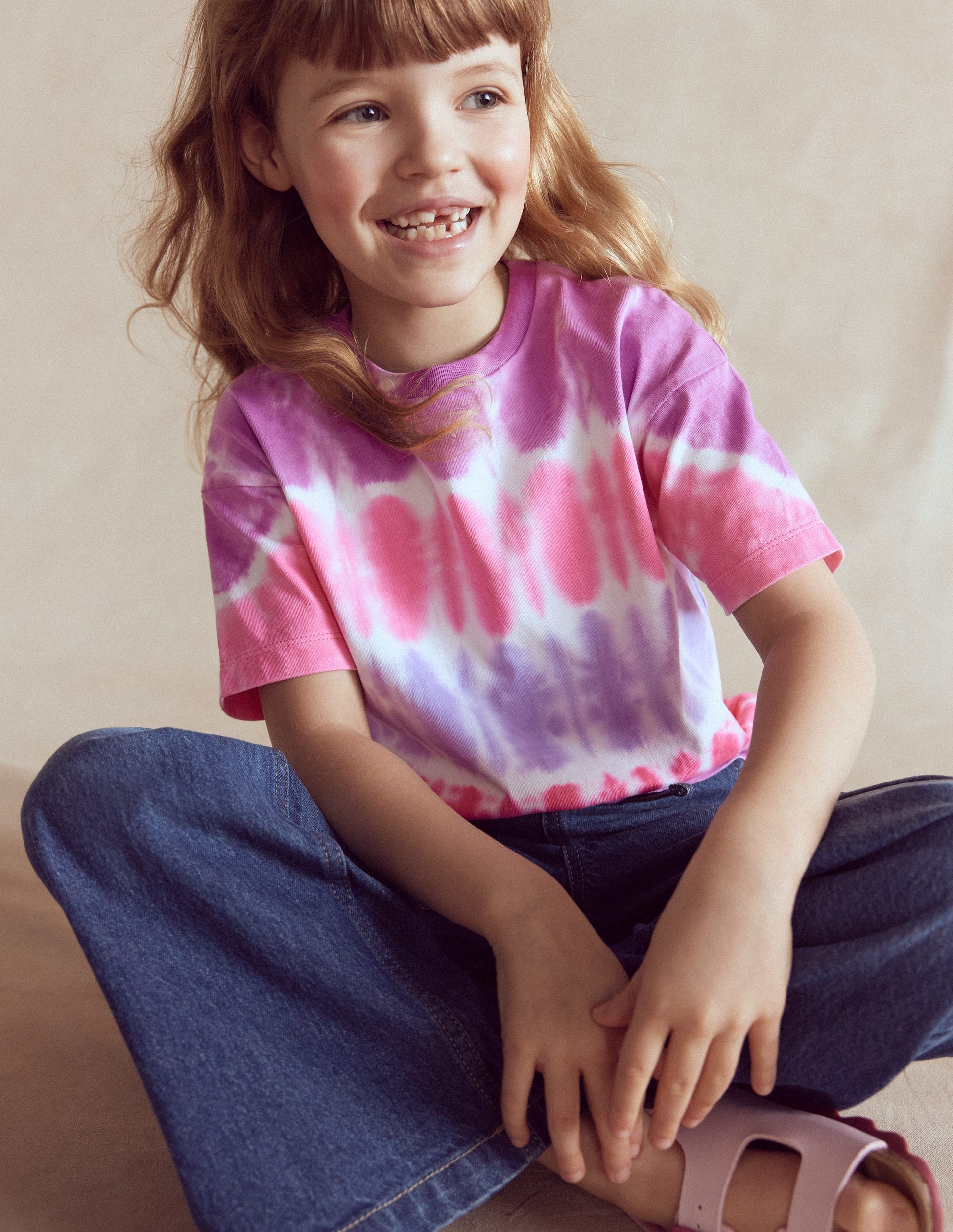 Tie Dye Logo Top-Pink Tie Dye-1