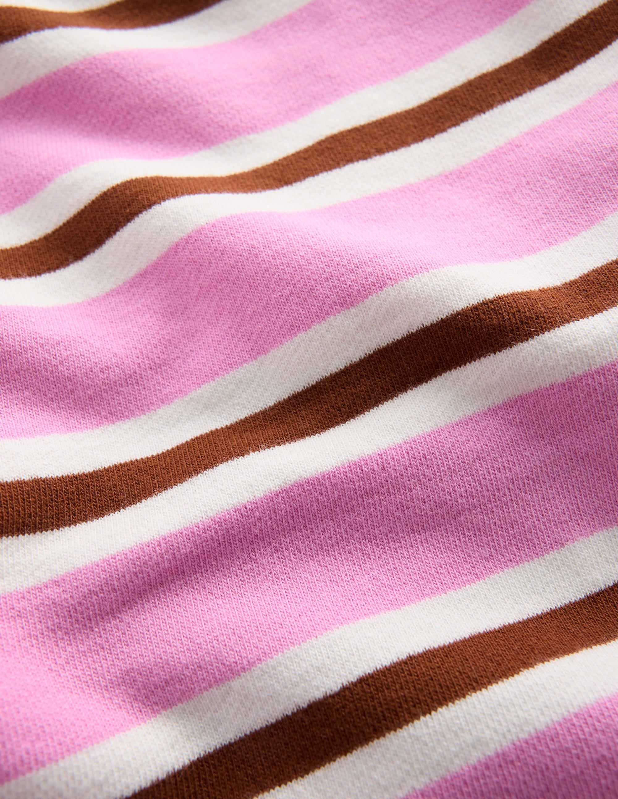 Short Sleeve Sweat Top-Water Lilly Pink/ Russet - Image 3
