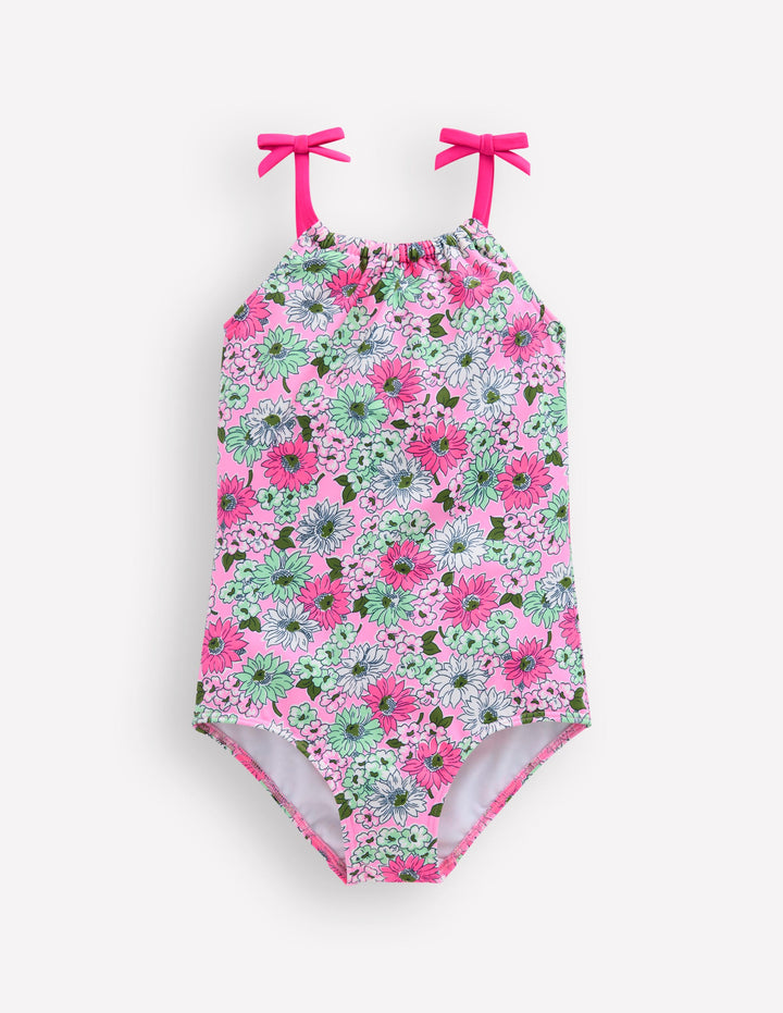 Tie Shoulder Swimsuit-Lilac Chiffon Cornflower