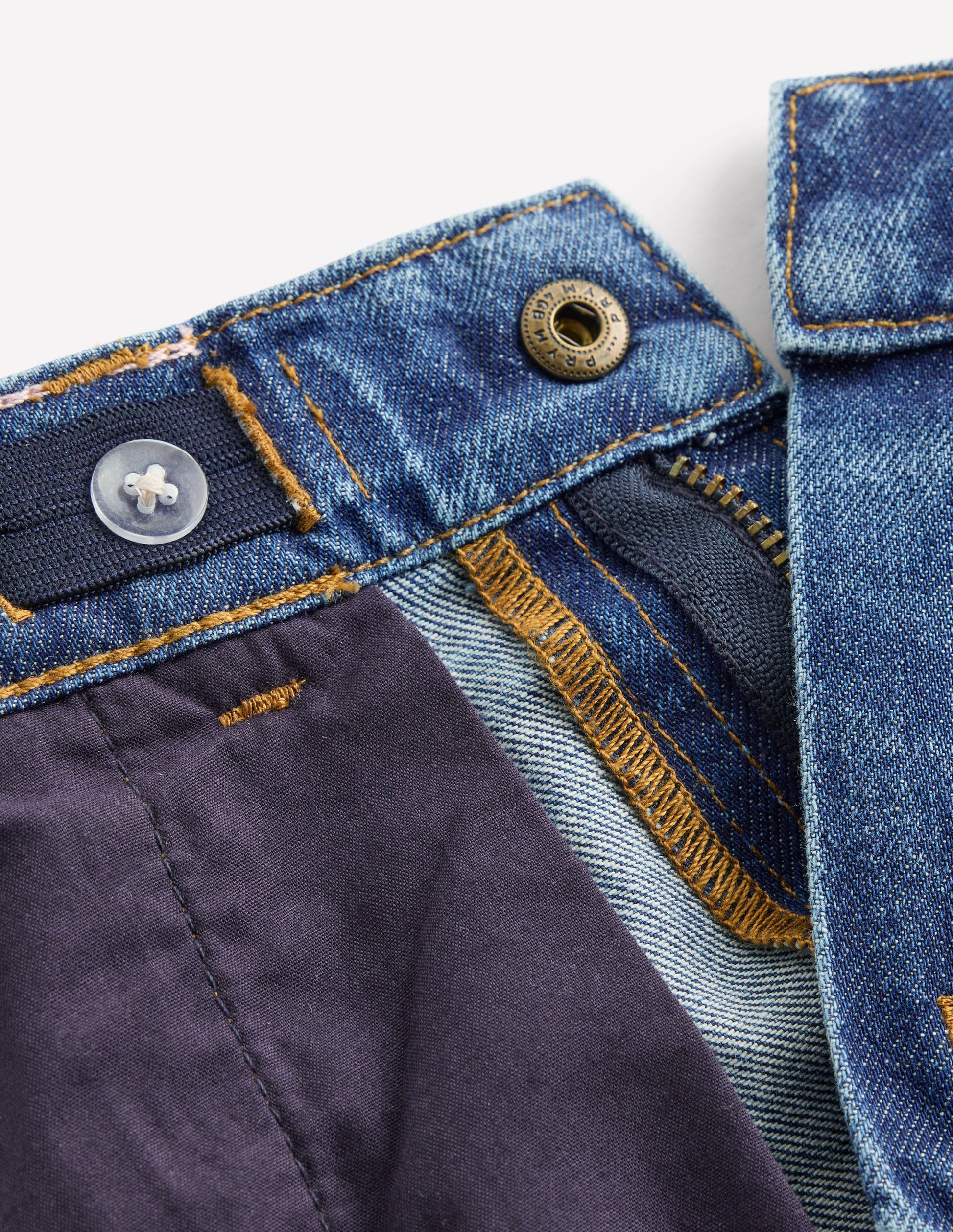 Long Denim Shorts-Mid Vintage Denim-6