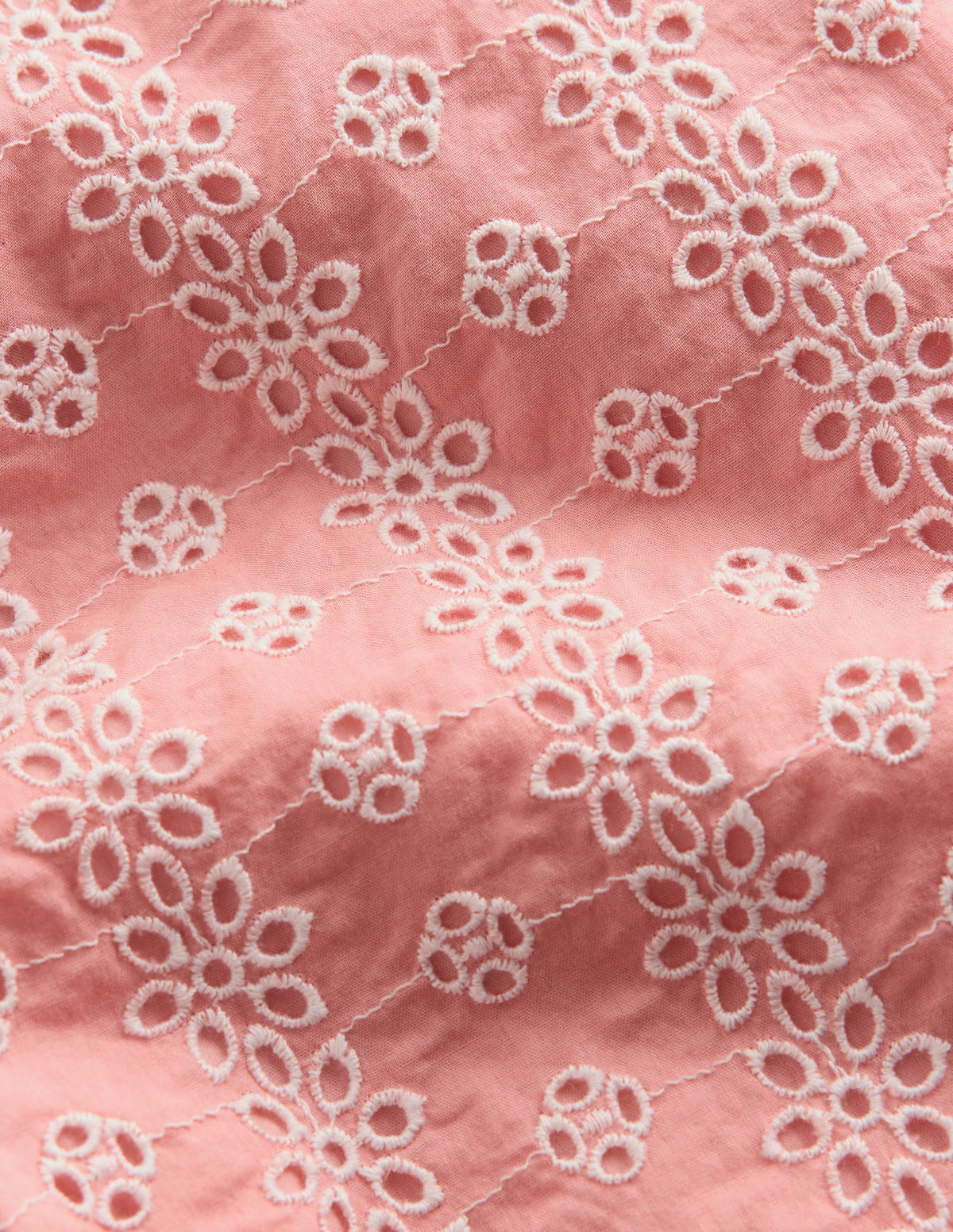 Frill Hem Trousers-Pink Broderie - Image 3