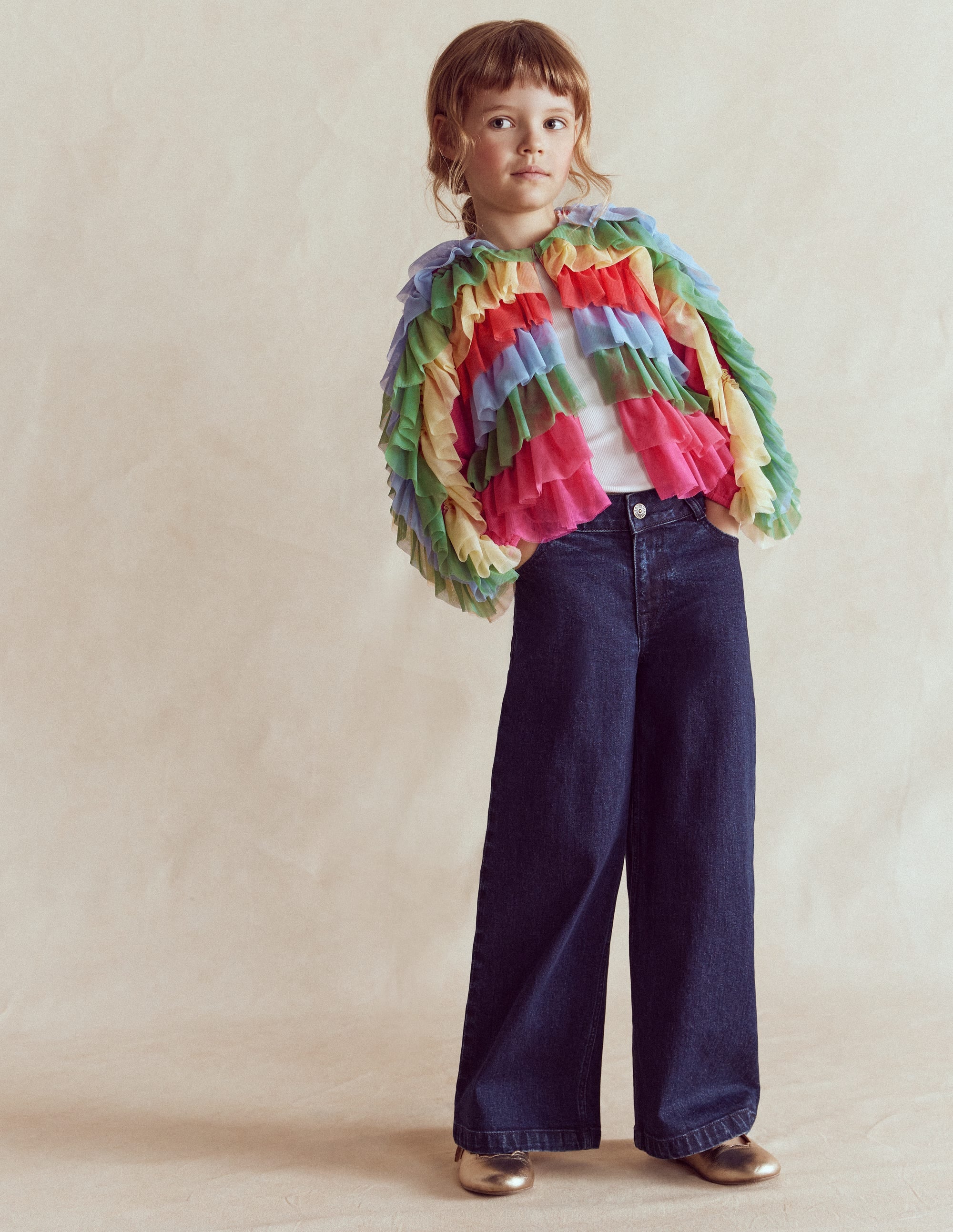 Rainbow Tulle Jacket-Multi Rainbow - Image 3