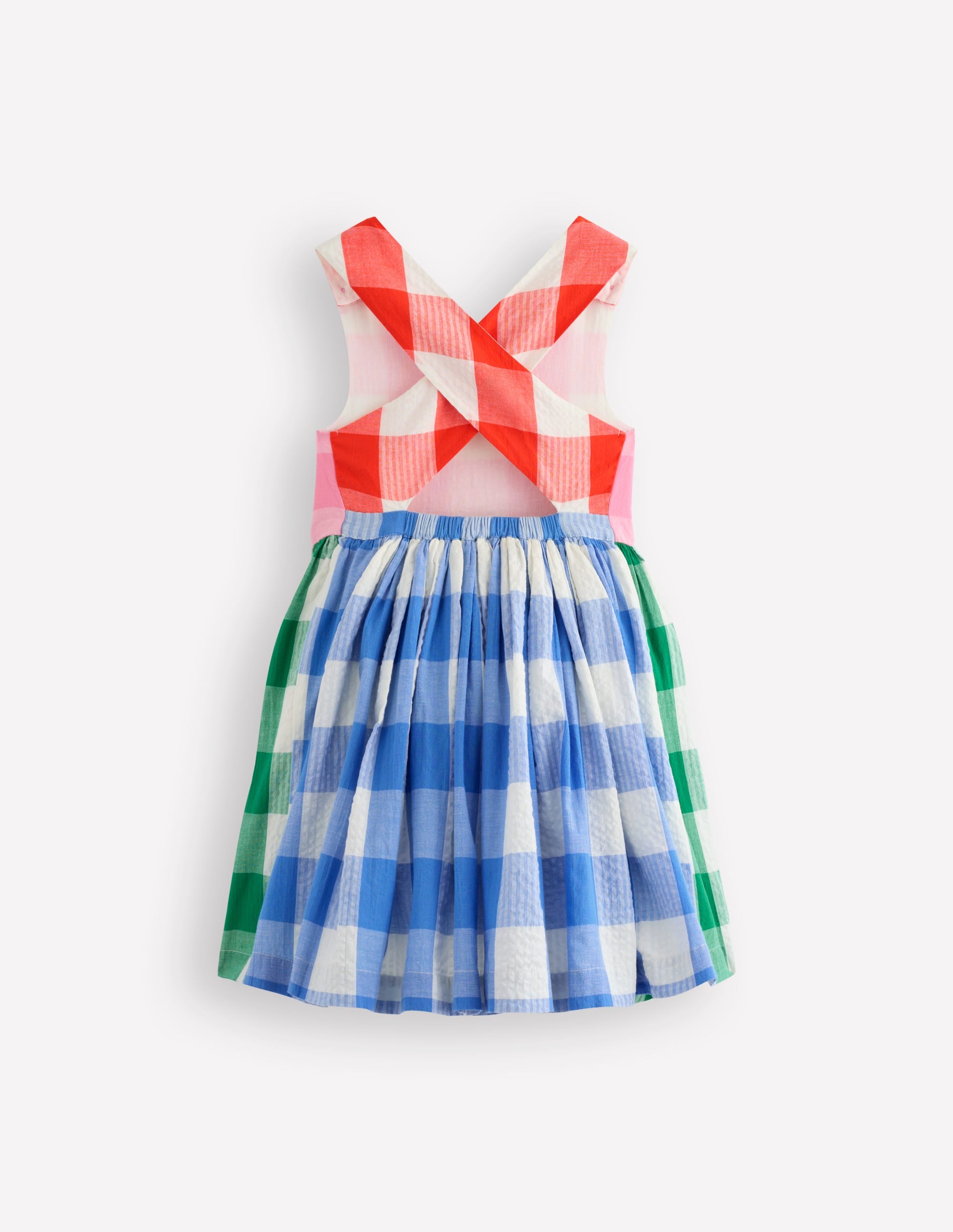 Harper Cross-Back Dress-Gingham Hotchpotch - Image 2