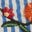 Tiered Ruffle Woven Dress-Ticking Stripe Floral