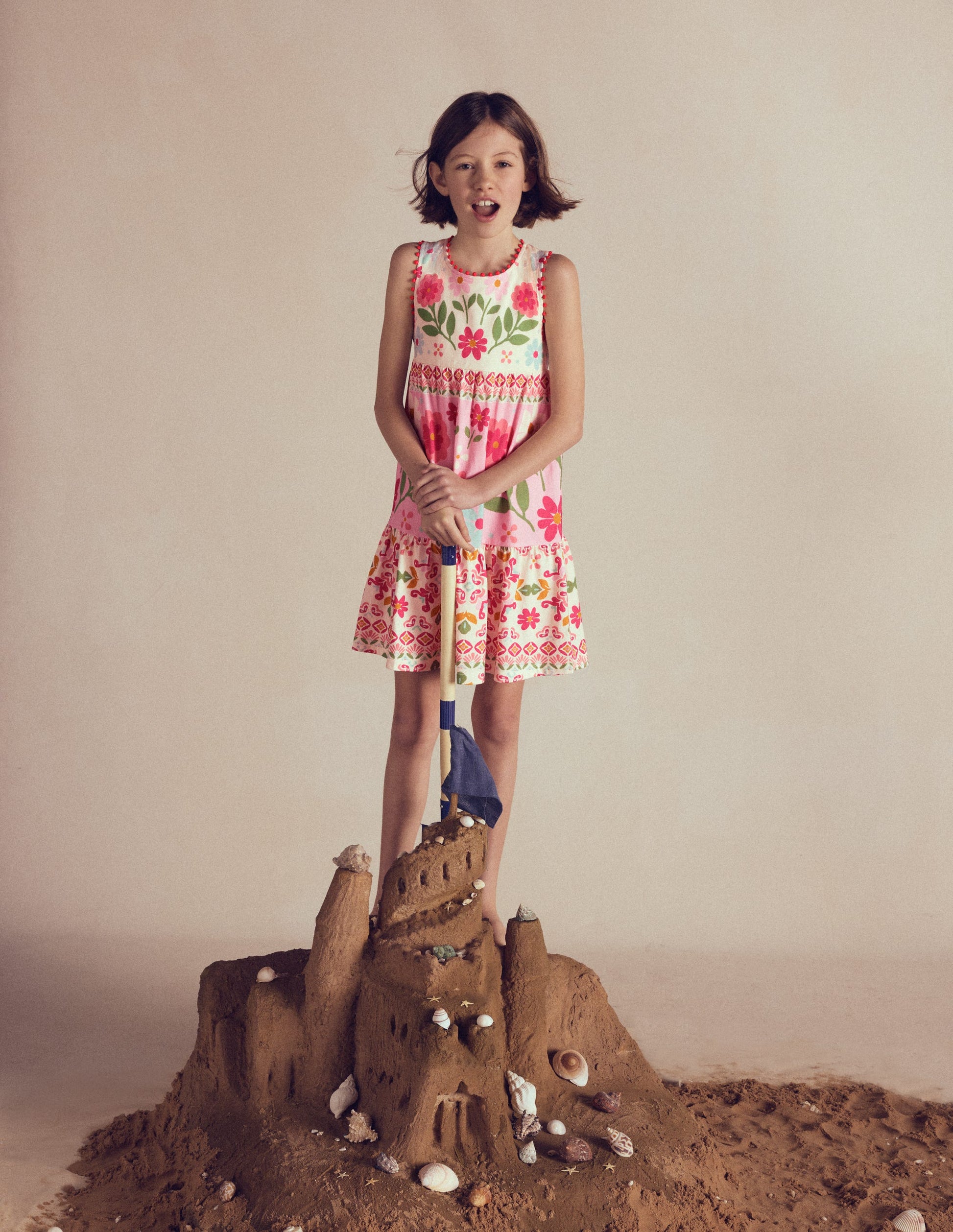Jersey Cross-back Dress-Hotchpotch Floral-4