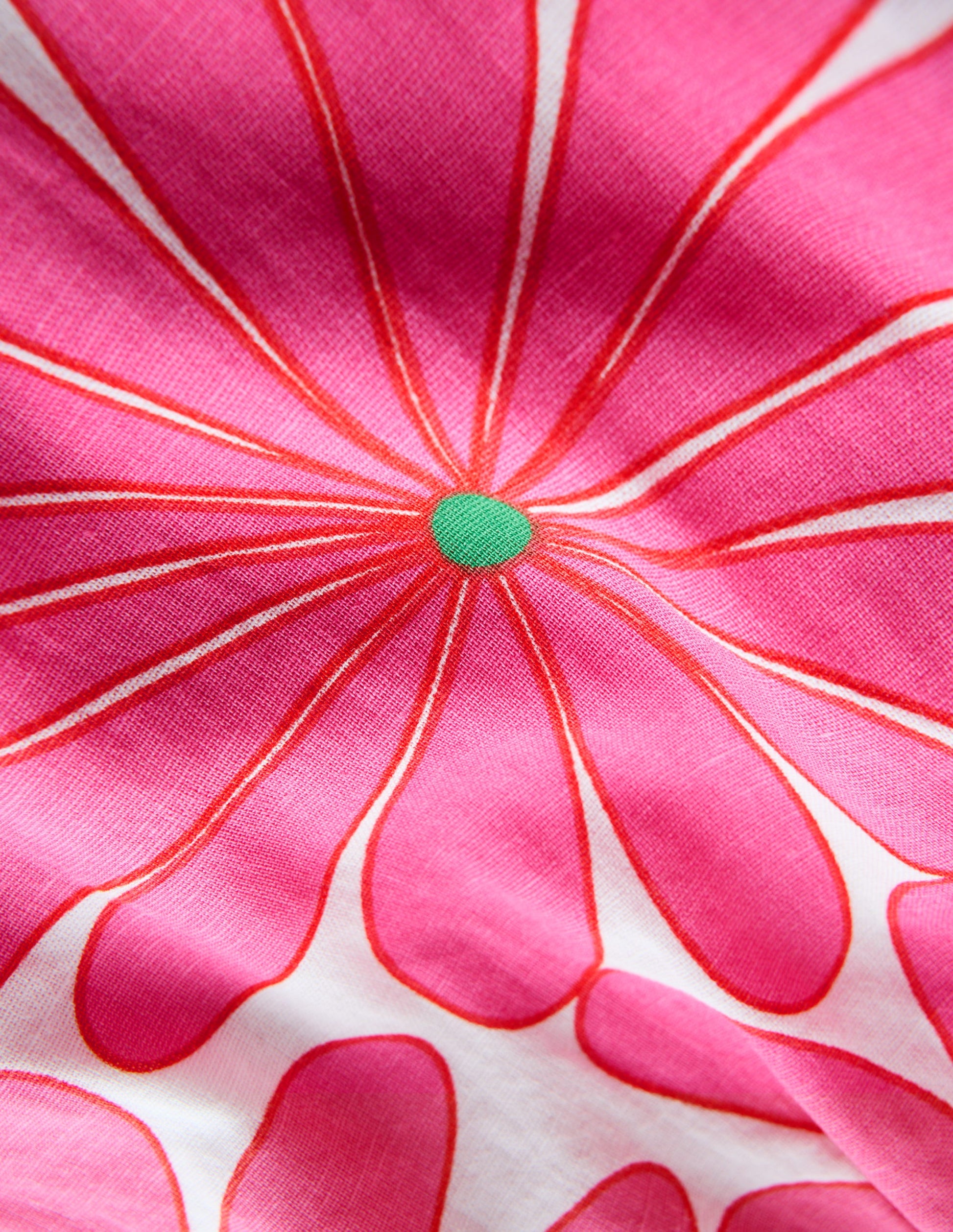 Ruffle Strap Sundress-Festival Pink Giant Daisy-3