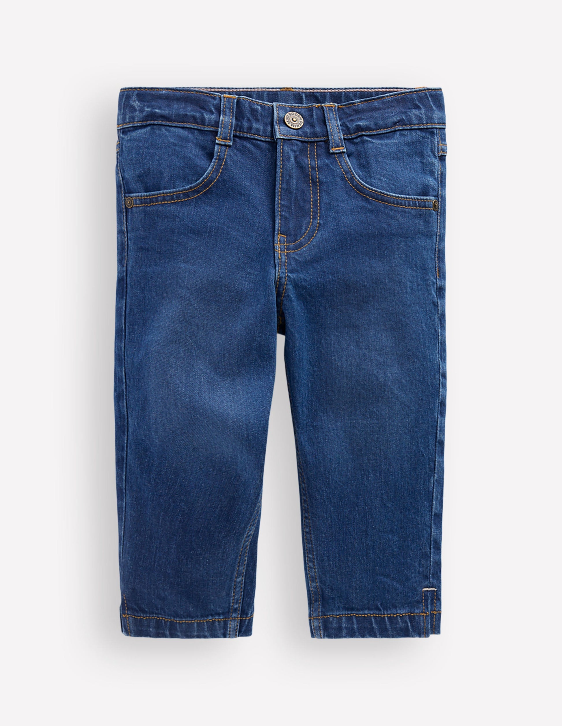 Capri Trousers-Denim Mid Wash-1