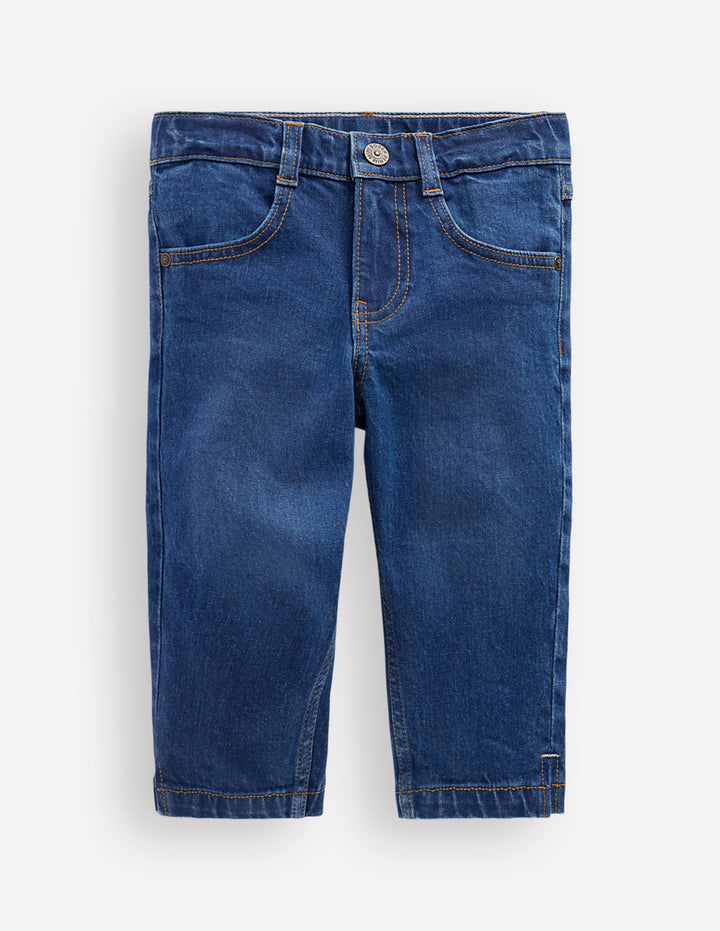 Capri Trousers-Denim Mid Wash