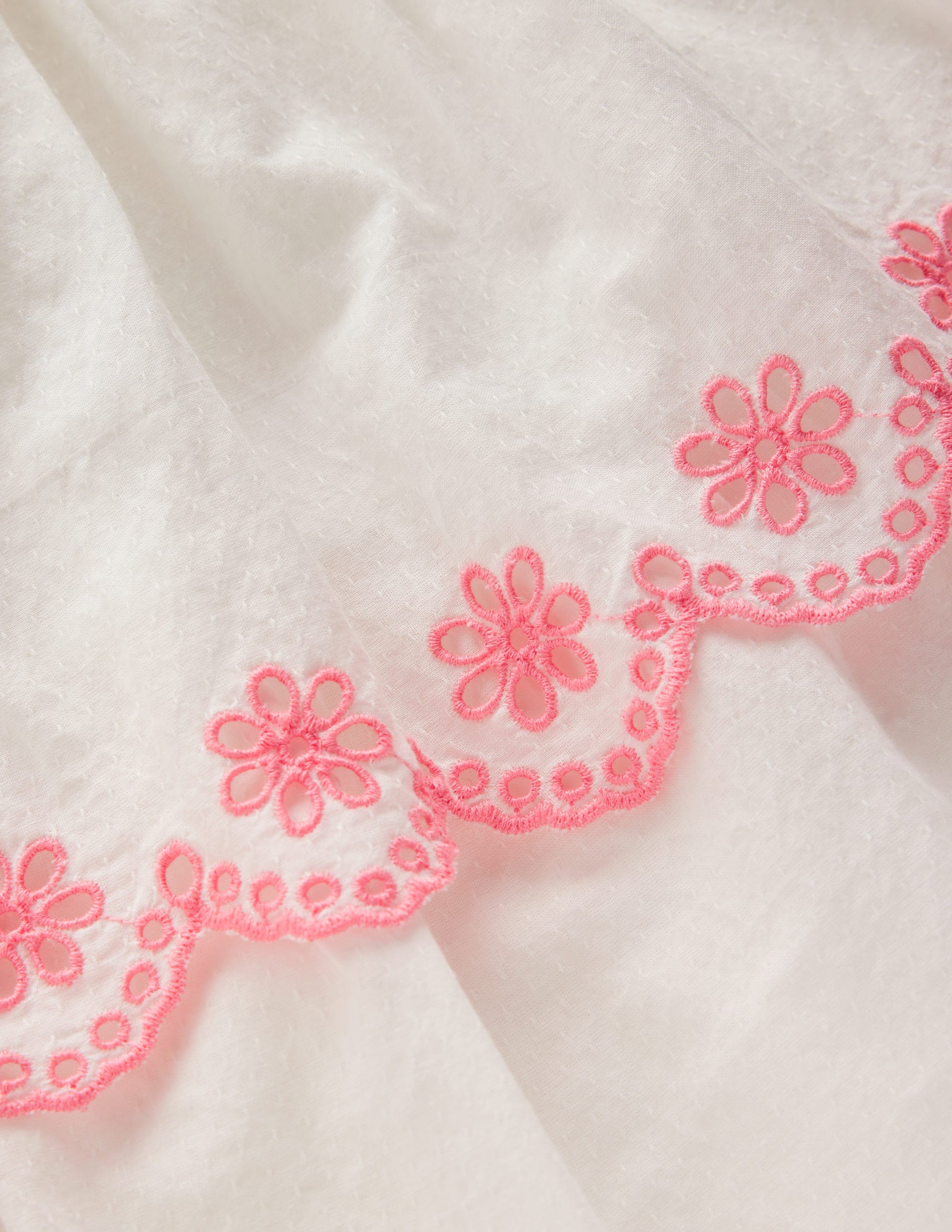 Broderie Rara Jersey Dress-Soft Ivory/ Salmon Pink-3