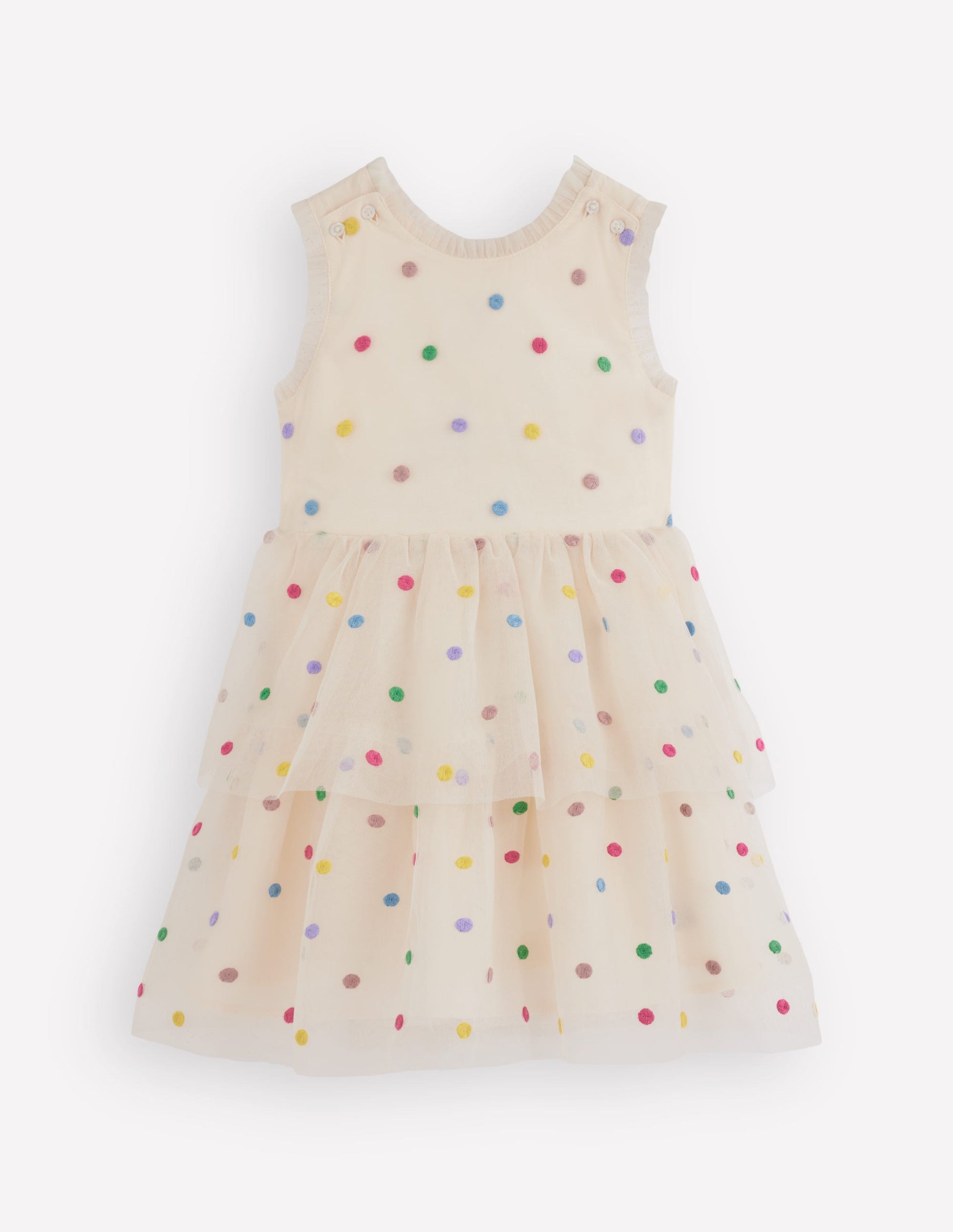 Spot Occasion Dress-Soft Ivory Multi Spot-5