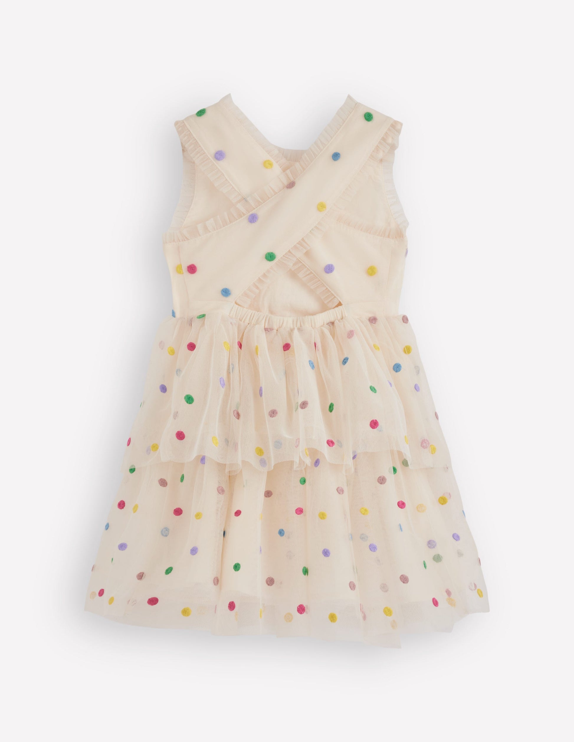 Spot Occasion Dress-Soft Ivory Multi Spot-6