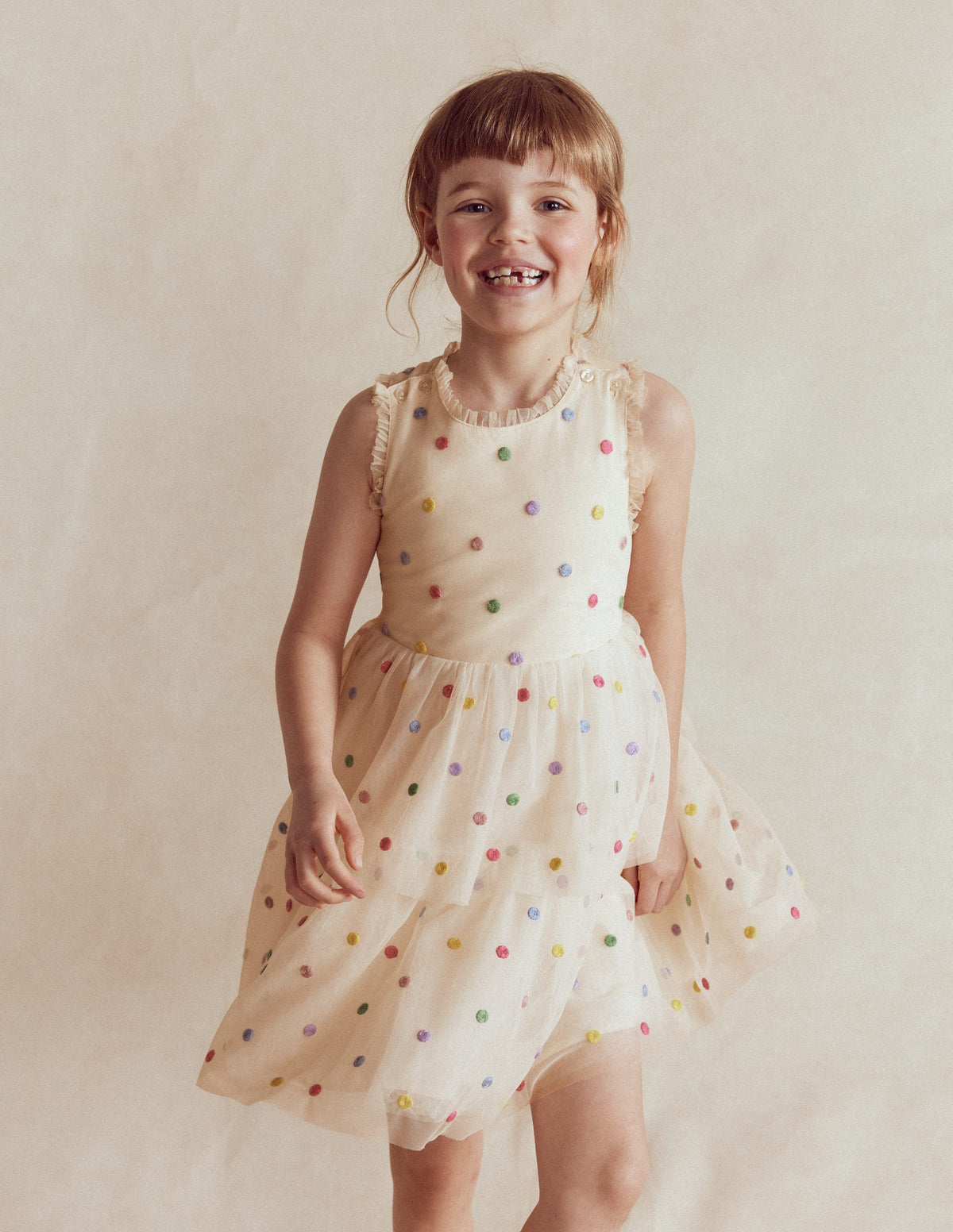 Spot Occasion Dress-Soft Ivory Multi Spot - Image 2
