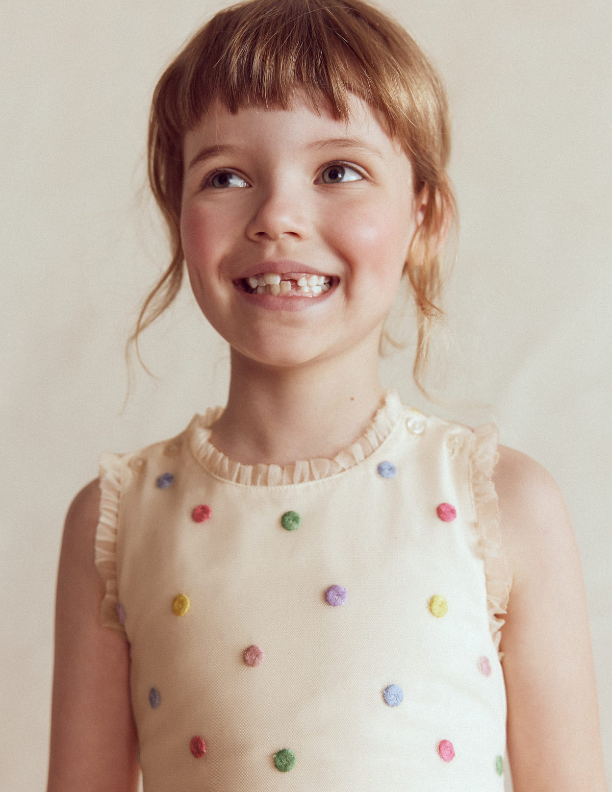 Spot Occasion Dress-Soft Ivory Multi Spot - Image 4