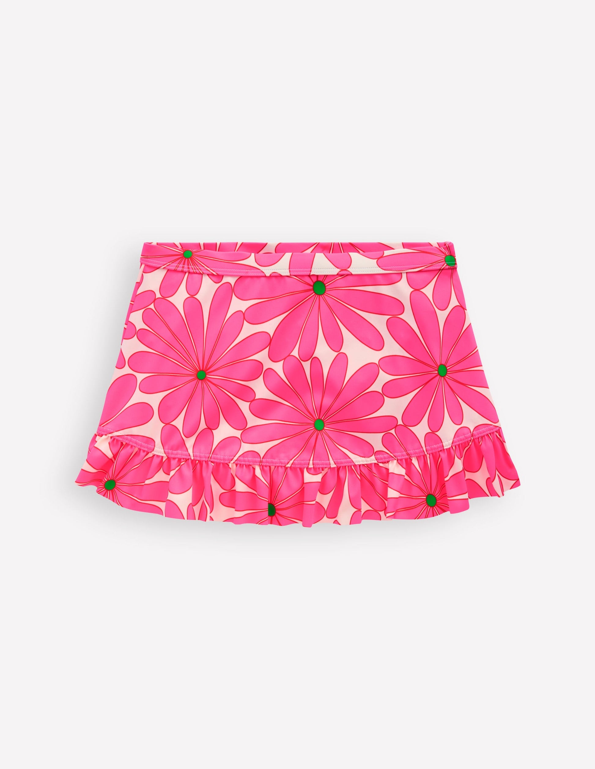 Swim Skirt-Festival Pink Daisy-1