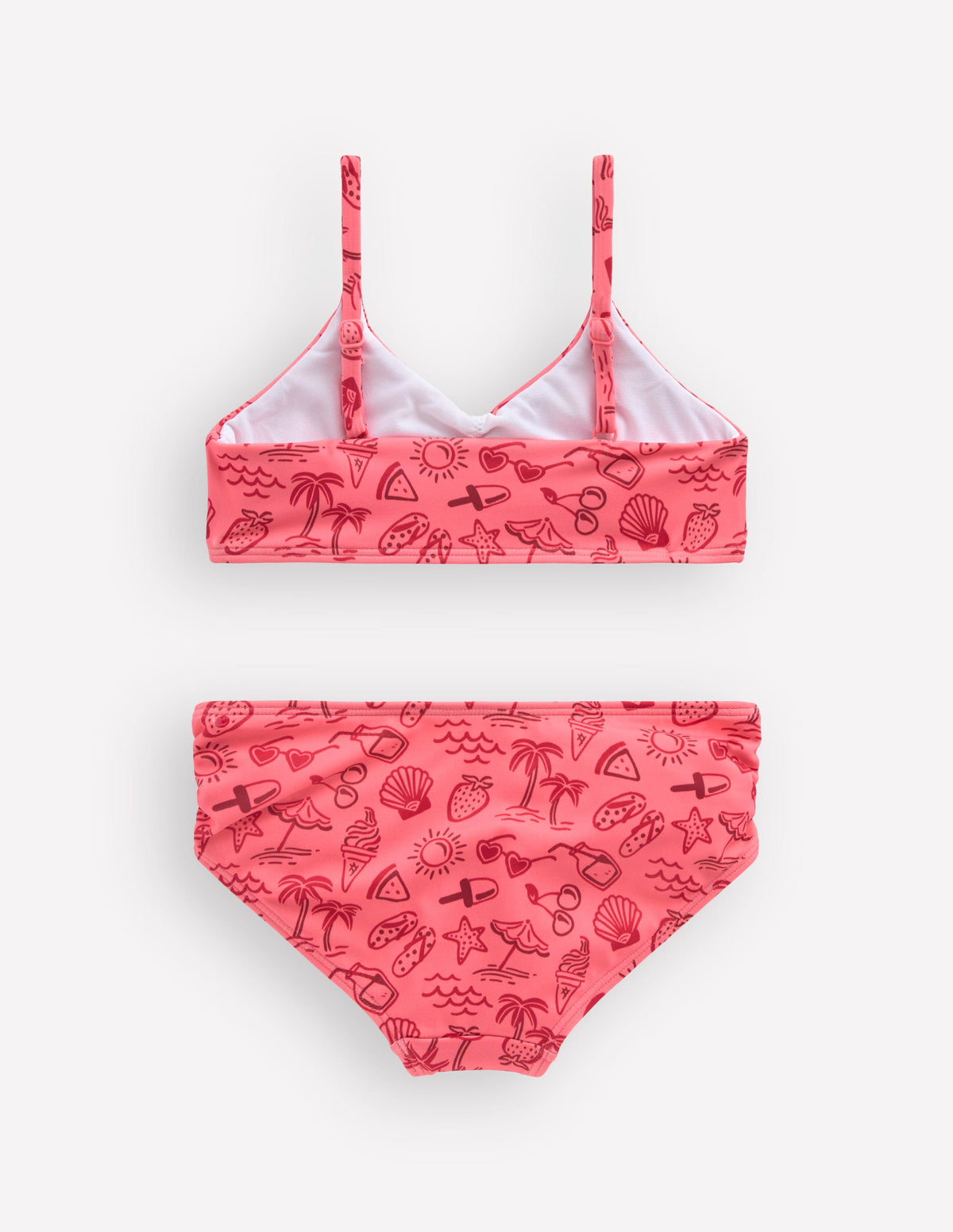 Ruched Bikini-Pink Holiday - Image 2