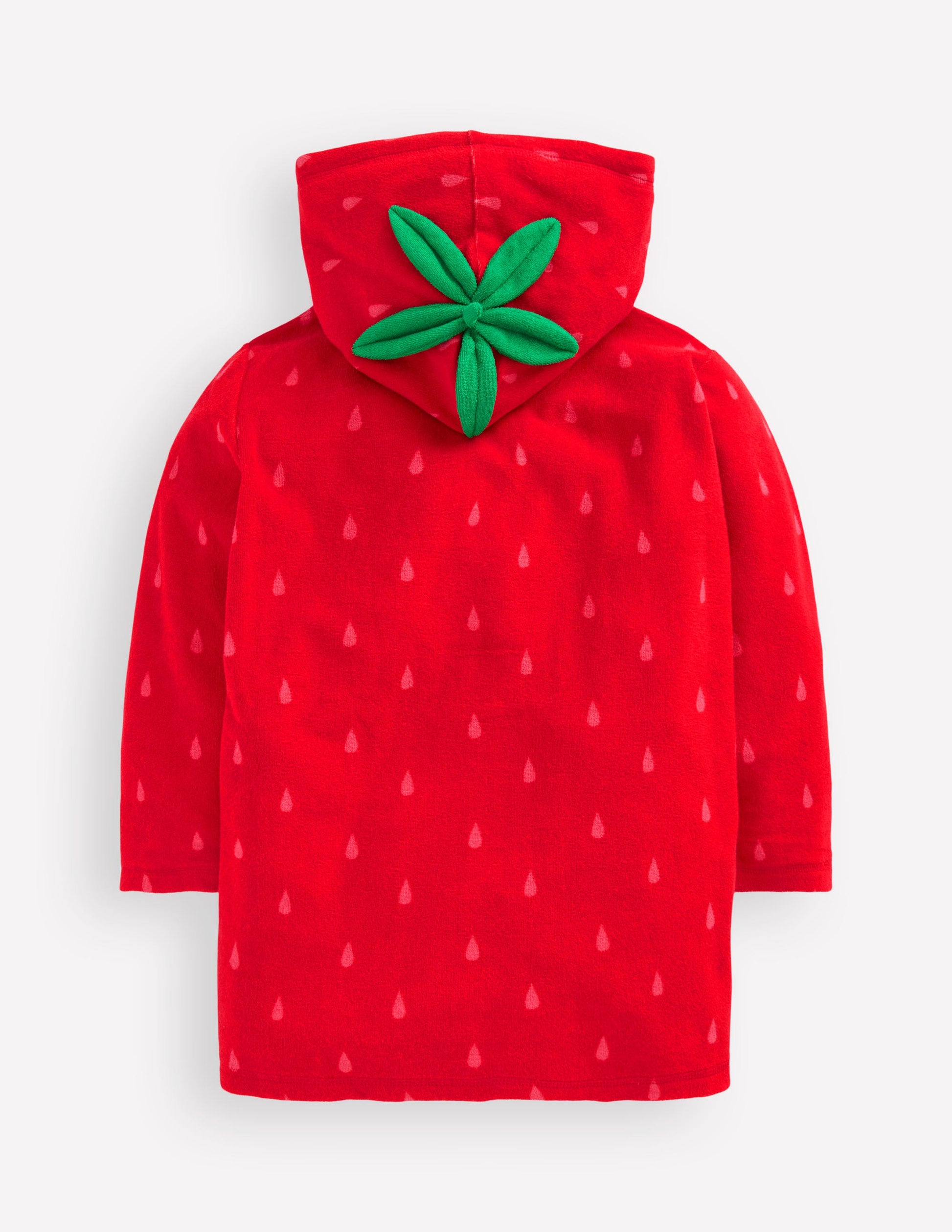 Fun Romie Towelling Zip-Up-Strawberry Tart Red-3