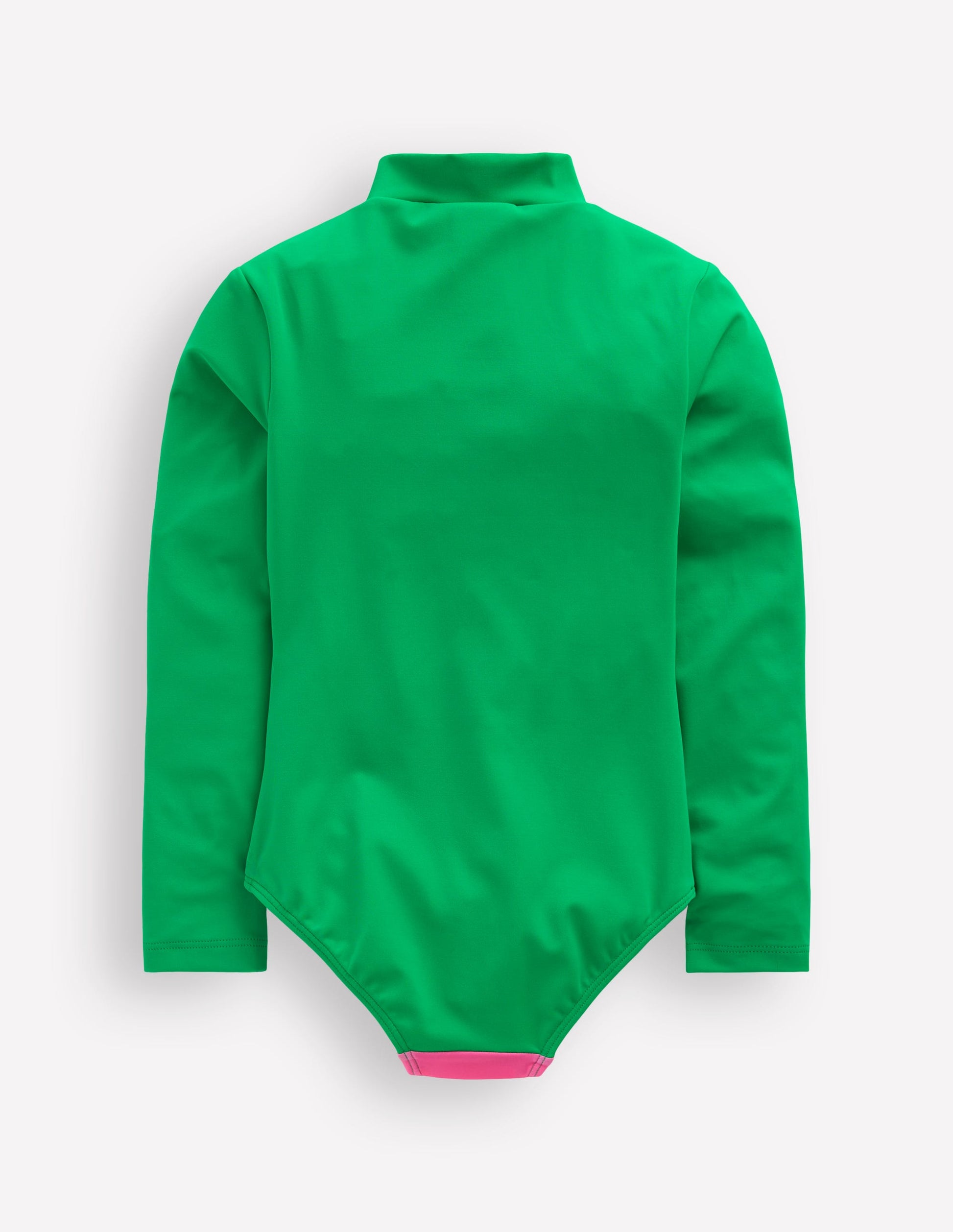 Fun Long-sleeved Swimsuit-Bright Emerald Fish-2
