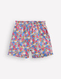 Pretty Jersey Shorts-Festival Pink Nautical Floral