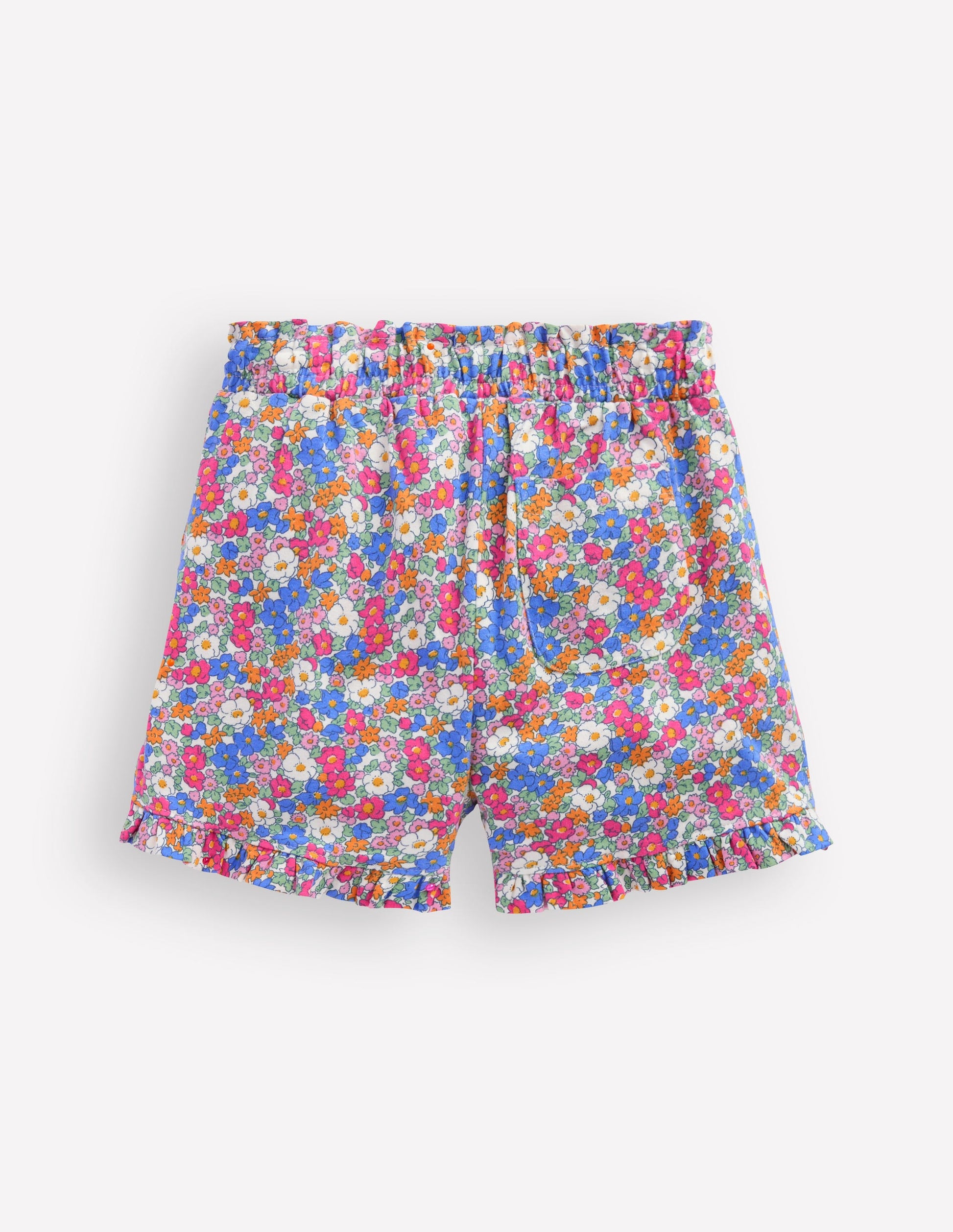 Pretty Jersey Shorts-Festival Pink Nautical Floral-2