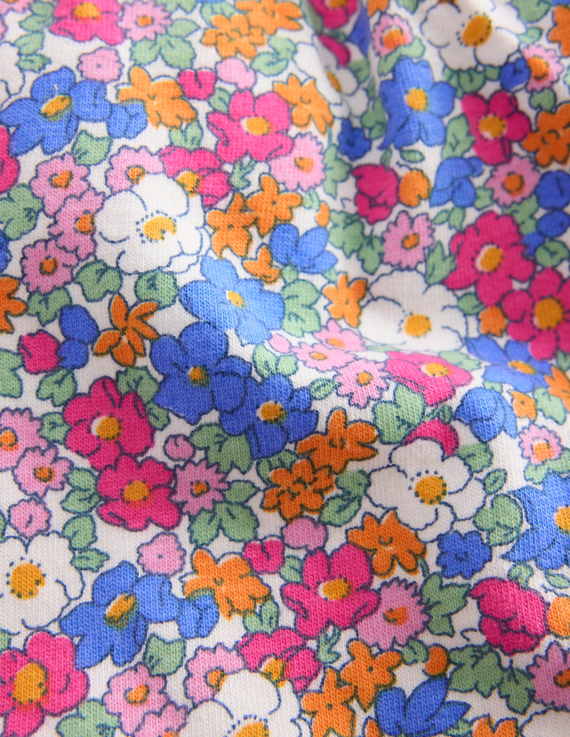 Pretty Jersey Shorts-Festival Pink Nautical Floral-3