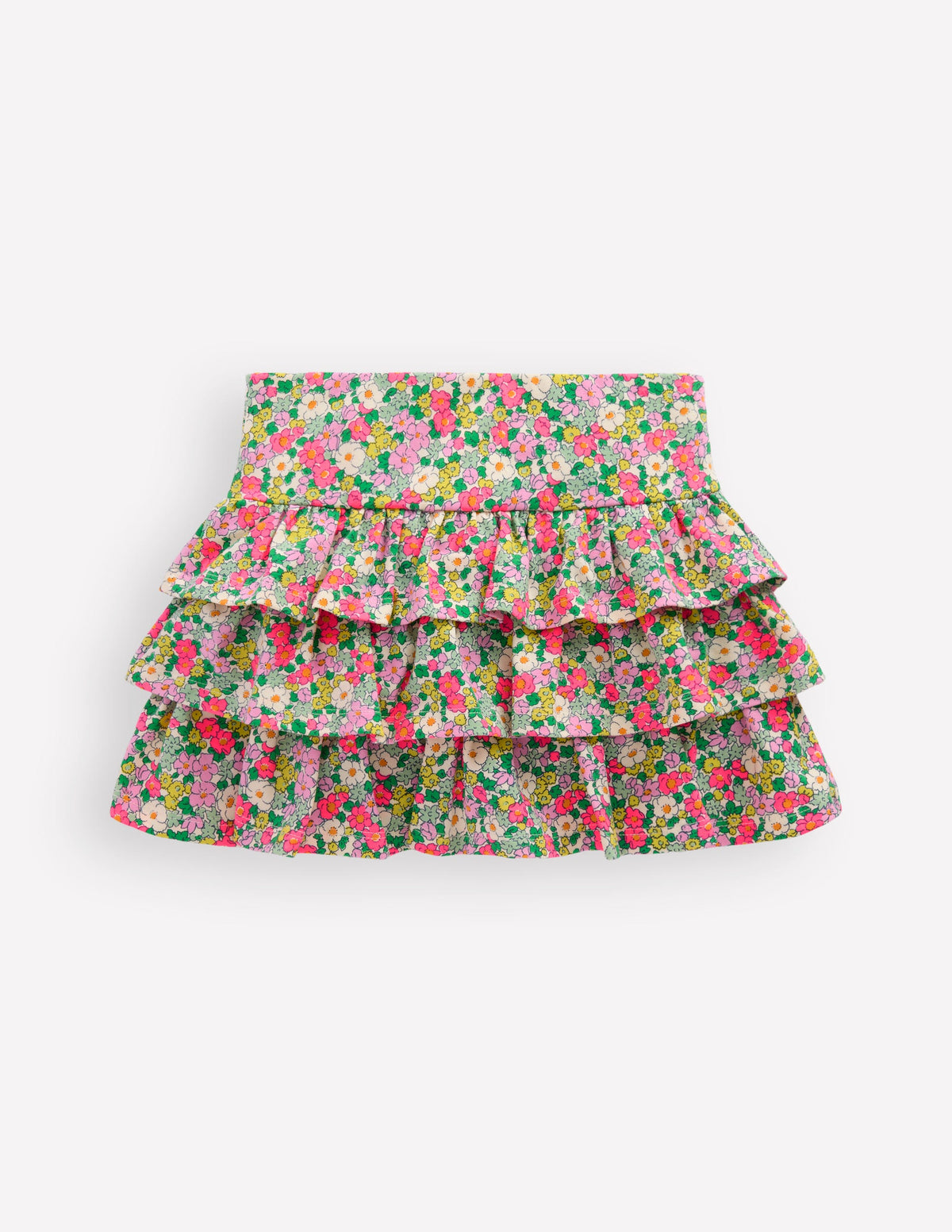 Frill Jersey Skort-Multi Summer Flowerbed - Image 2
