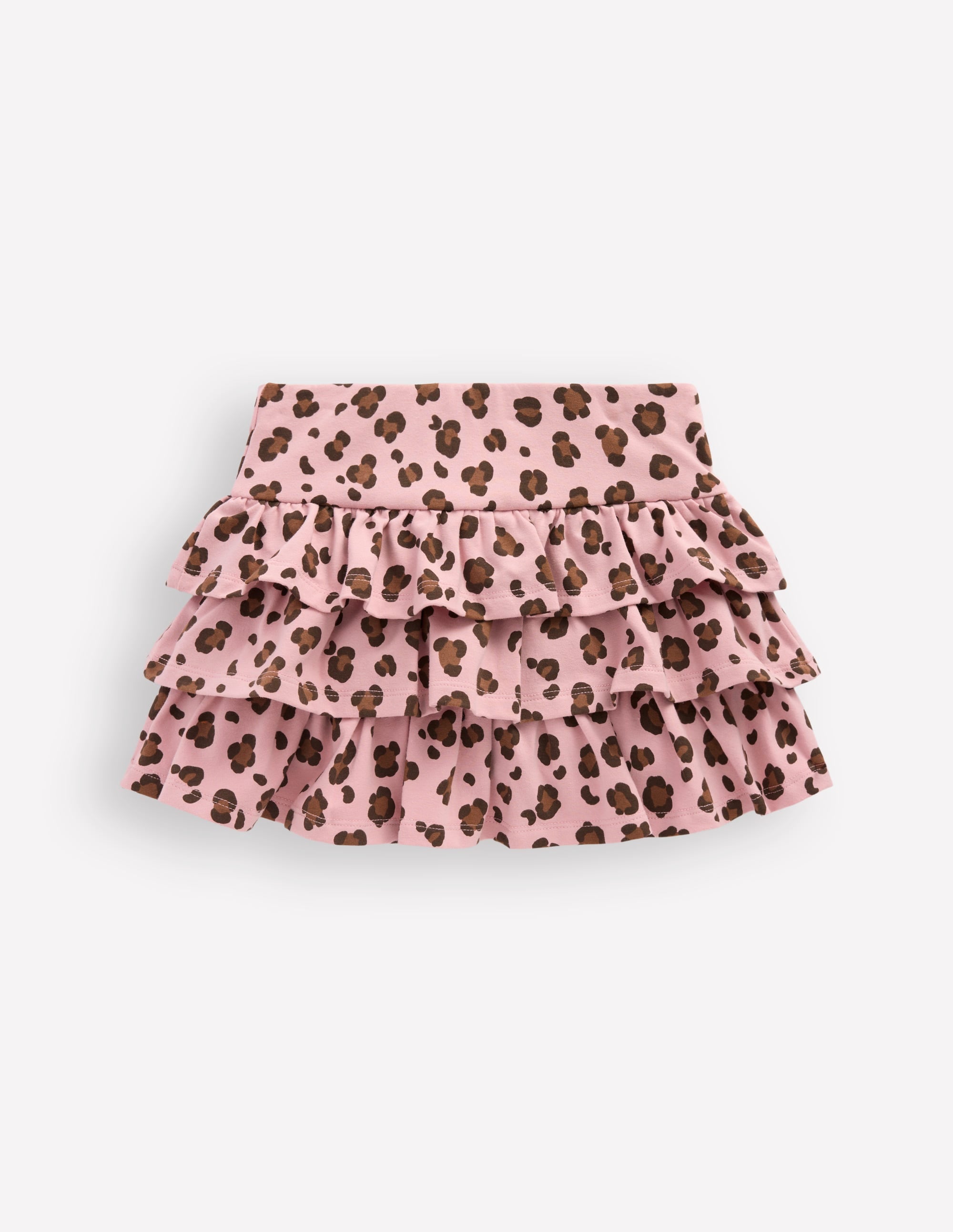 Frill Jersey Skort-Pink Leopard - Image 2