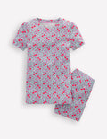 Snug Fit Pointelle Pyjamas-Cherry Orchard