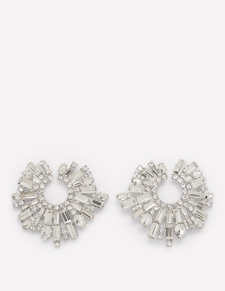 Jewel Garland Earrings-Clear