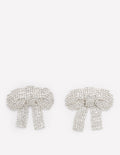 Jewel Bow Earrings-Clear