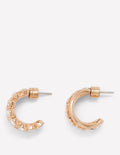 Small Jewel Hoops-Clear