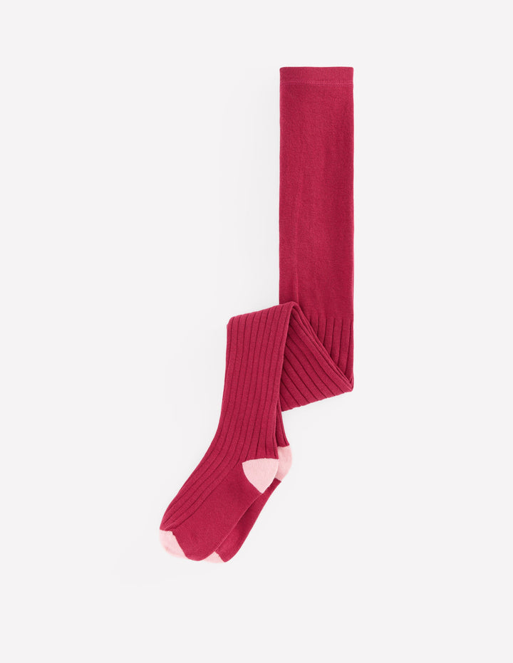 Ribbed Tights-Sweet Cherry