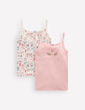 2-Pack Cotton Vests-Ballerinas
