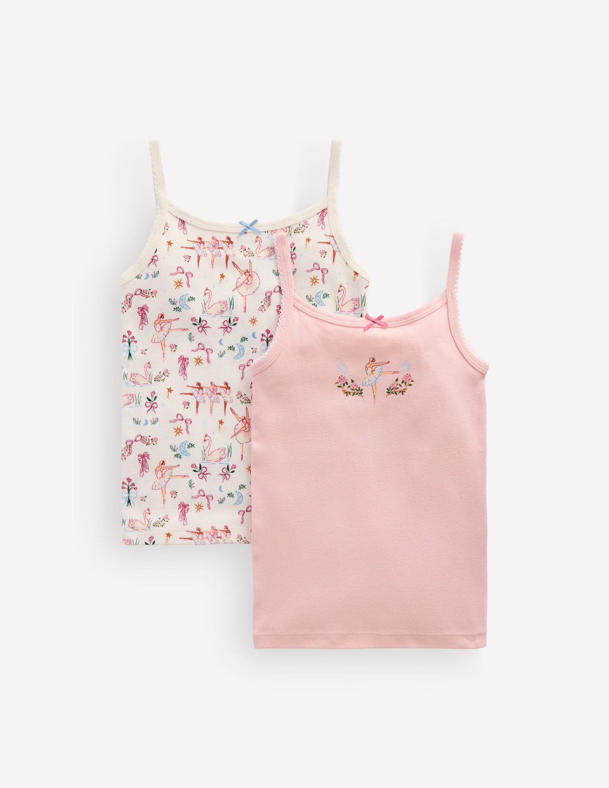2-Pack Cotton Vests-Ballerinas-1