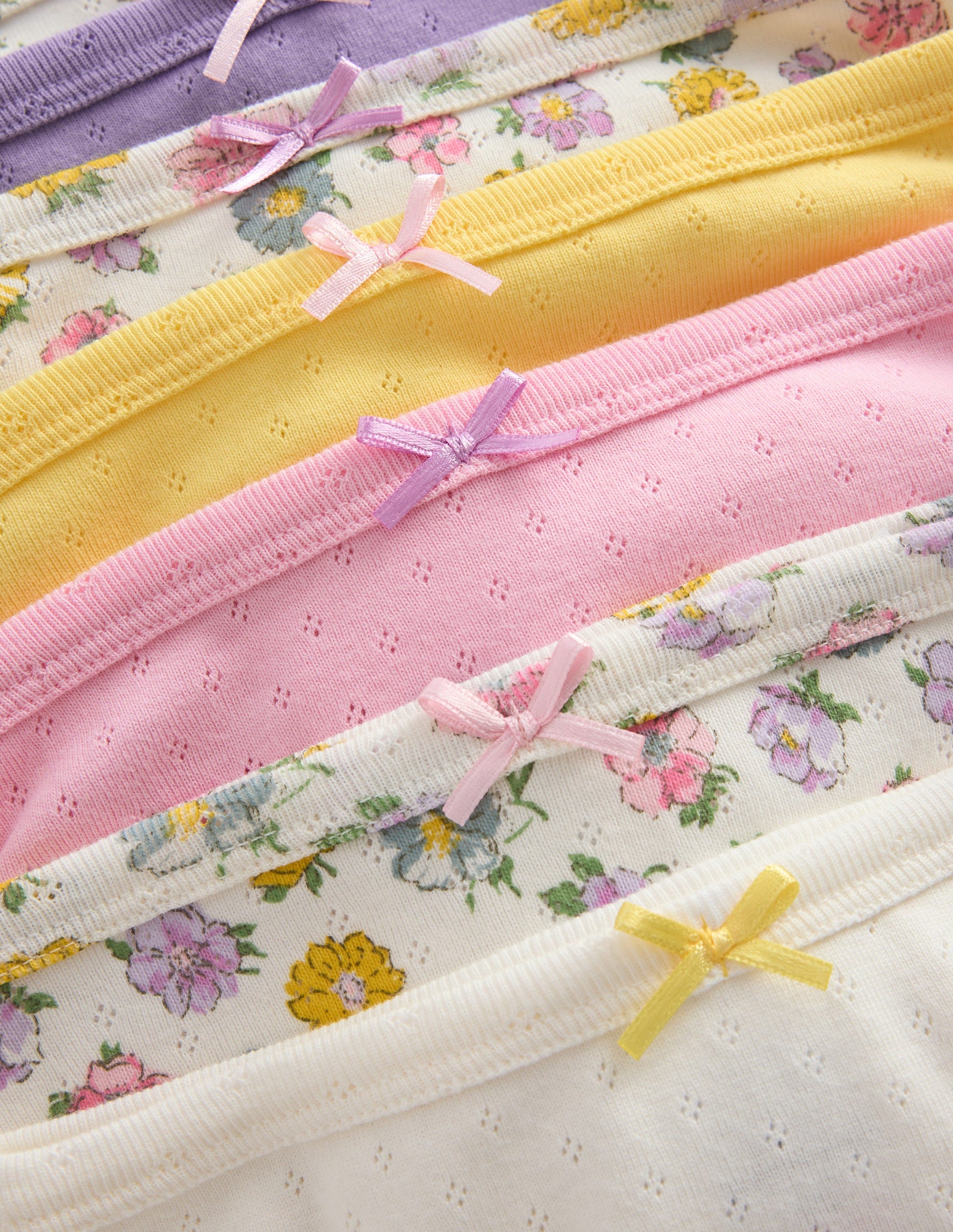 7-pack Pointelle Pants-Rosa floral-3