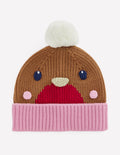 Novelty Festive Beanie-Robin