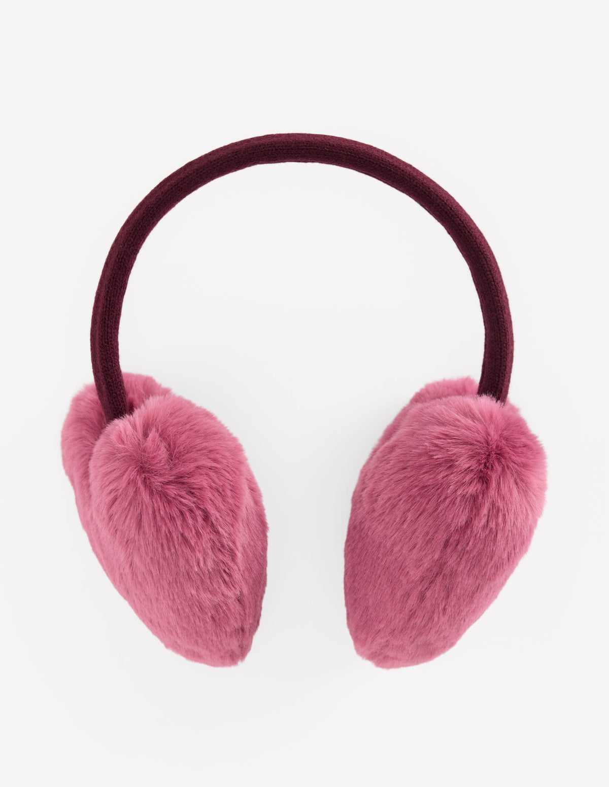 Novelty Ear Muffs-Pink Heather Heart-1