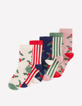 5-Pack Socks-Holly