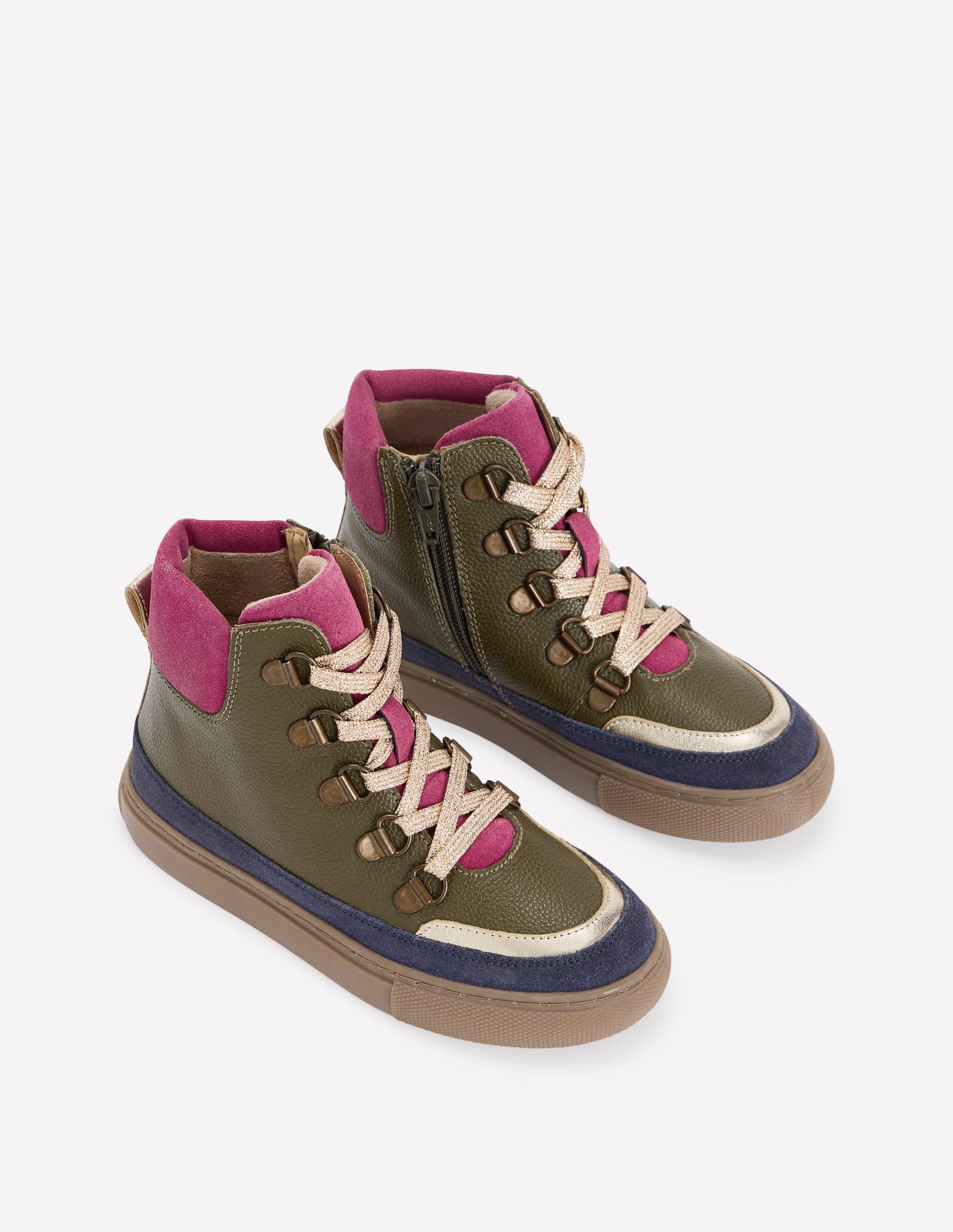 Lace Up Boots-Brunswick Green-2