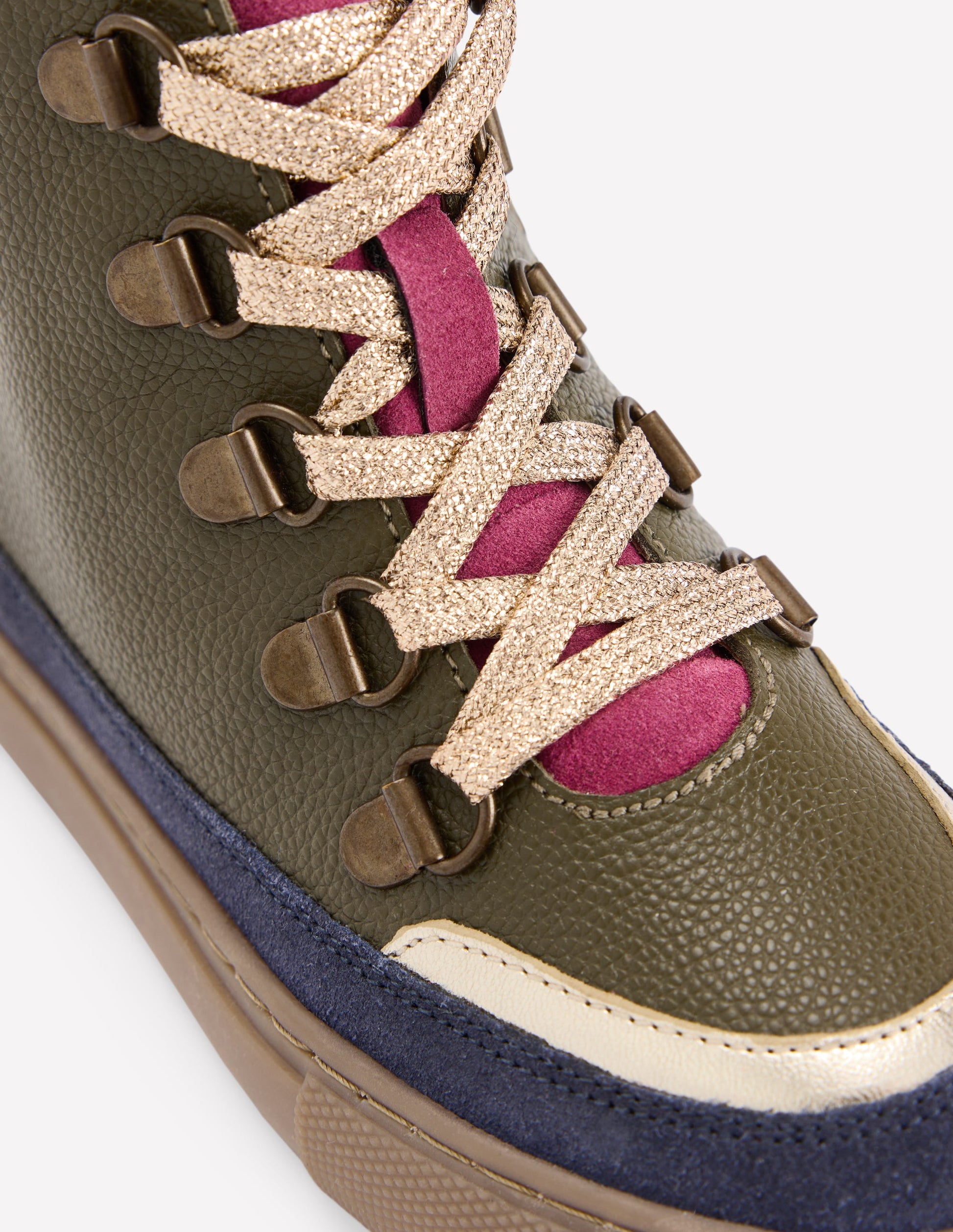 Lace Up Boots-Brunswick Green-3