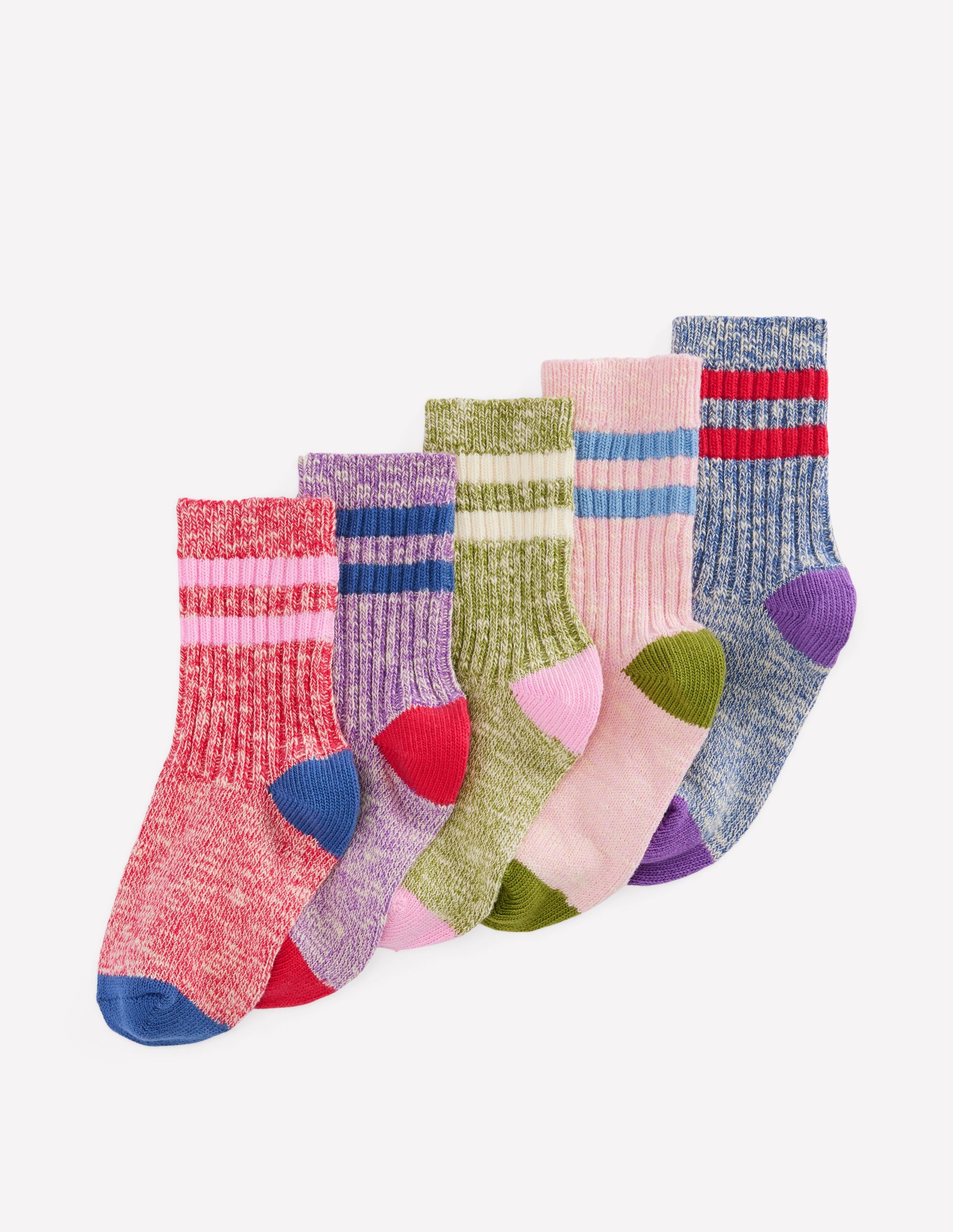 5-pack Twist Socks-Multi Stripes - Image 1