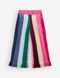 Knitted Sparkle Party Trousers-Rainbow Sparkle Stripe