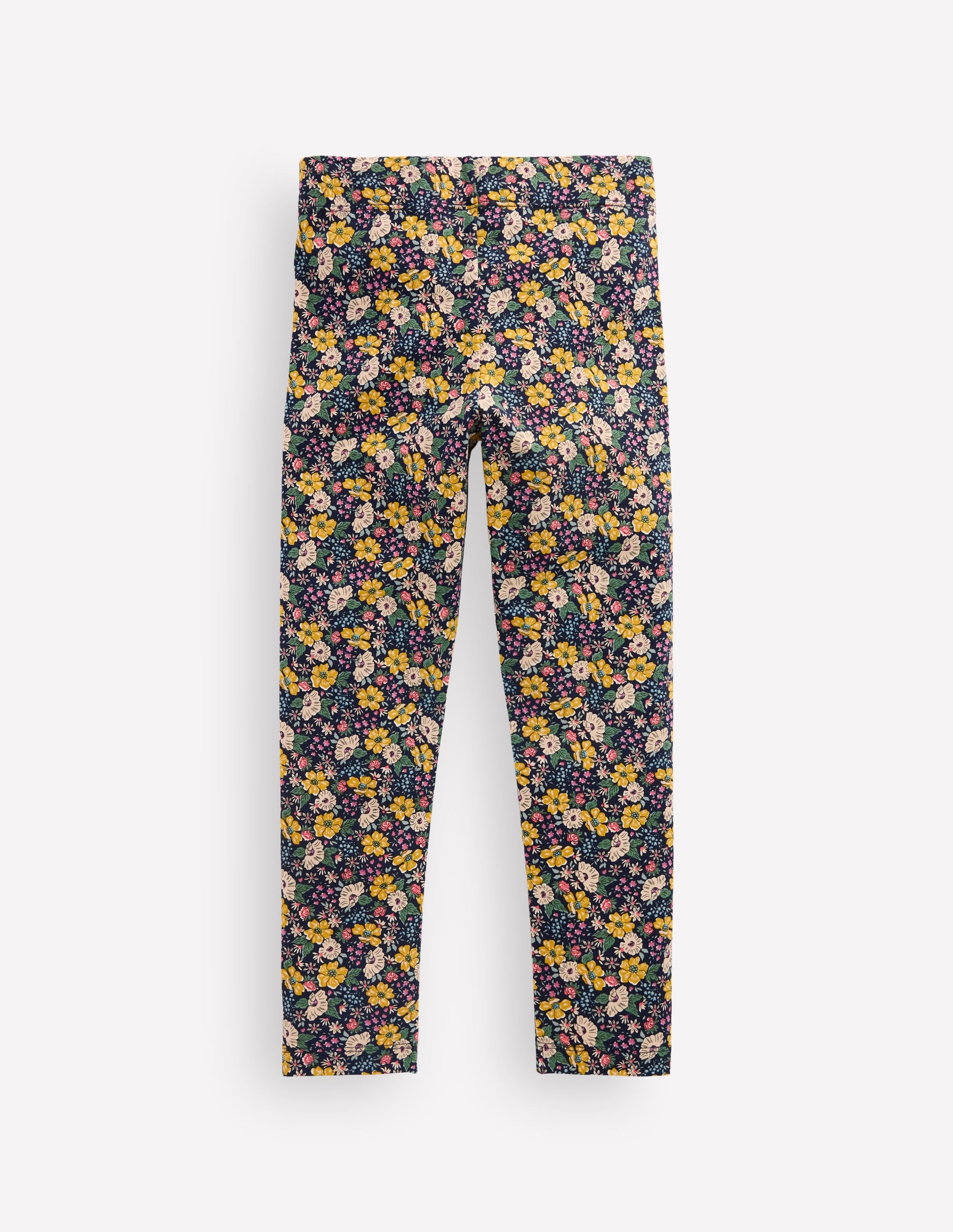 Fun Leggings-French Navy Mixed Flowerbed - Image 2