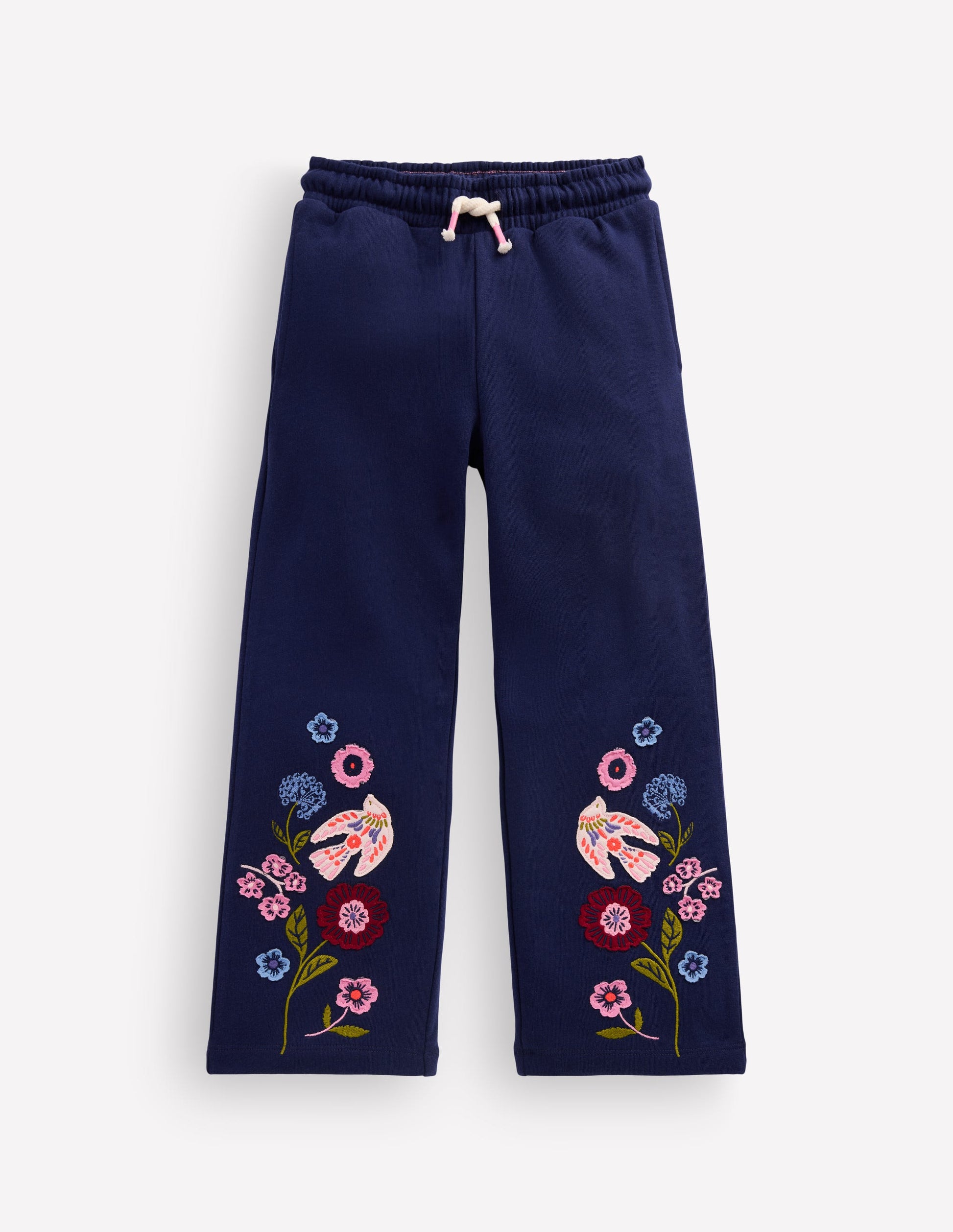 Bobbie Appliqué Joggers-Navy Birds-1